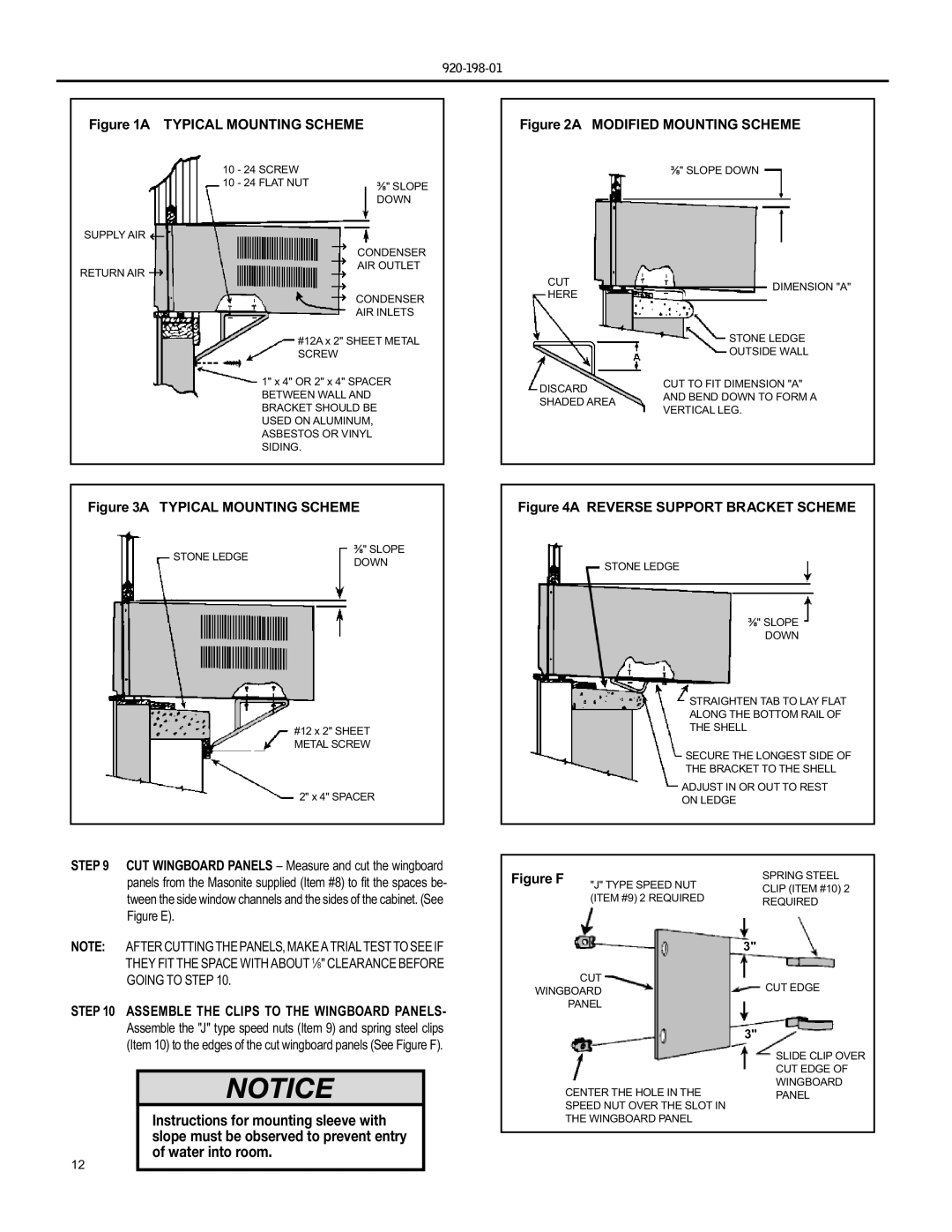 Friedrich YS09 operation manual Typical Mounting Scheme 