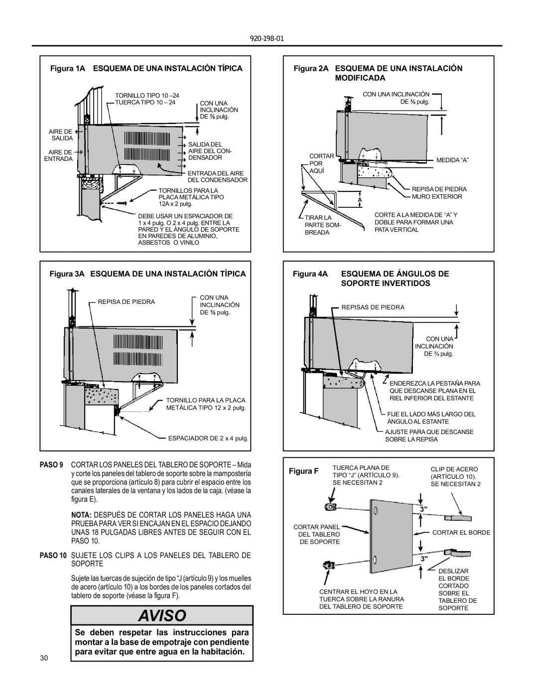 Friedrich YS09 operation manual Figura 1A Esquema DE UNA Instalación Típica, Soporte Invertidos 