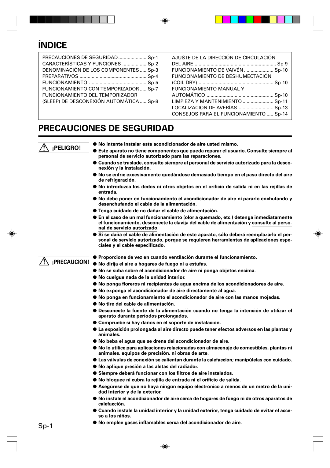 Friedrich HEAT&COOLING MODEL INVERTER (REVERSE CYCLE) ROOM AIR CONDITIONER WALL MOUNTED TYPE operation manual Índice 