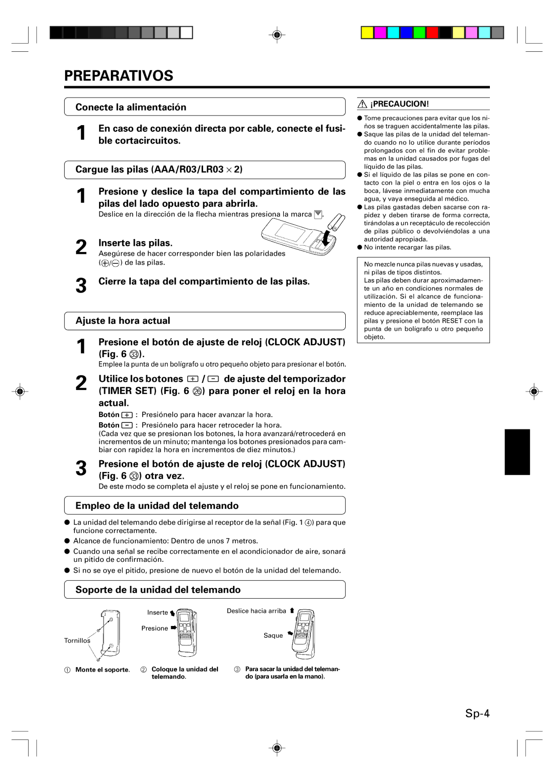 Friedrich HEAT&COOLING MODEL INVERTER (REVERSE CYCLE) ROOM AIR CONDITIONER WALL MOUNTED TYPE operation manual Preparativos 