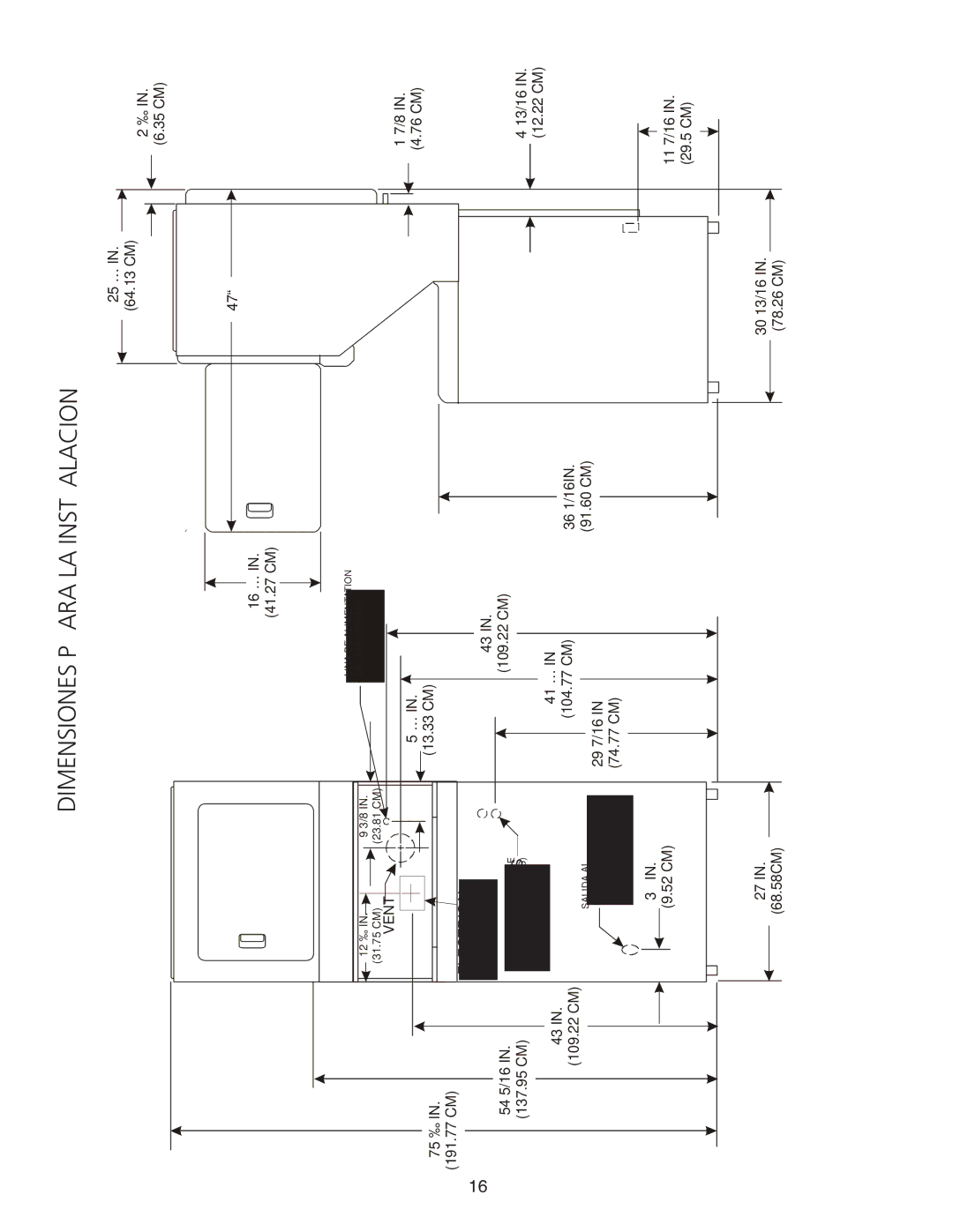 Frigidaire 134897500B installation instructions Dimensiones Para LA Instalacion 