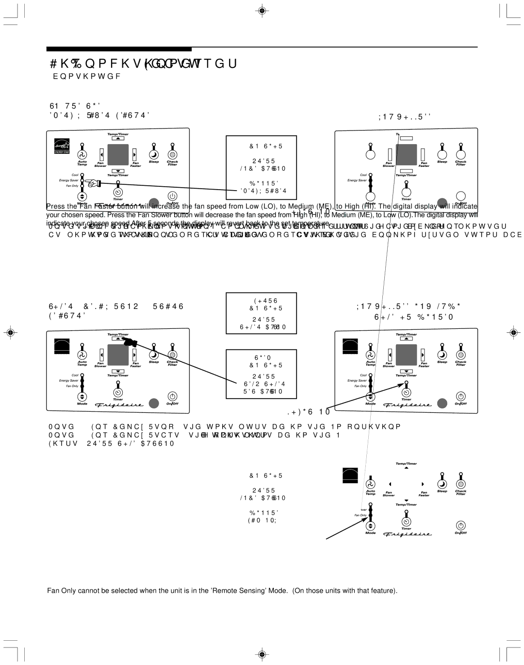 Frigidaire 000BTU, 15, 100BTU-25 operating instructions To USE Energy Saver Feature YOU will see 