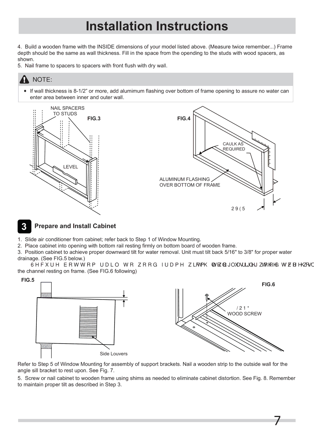 Frigidaire 2020219A0951 installation instructions Prepare and Install Cabinet 