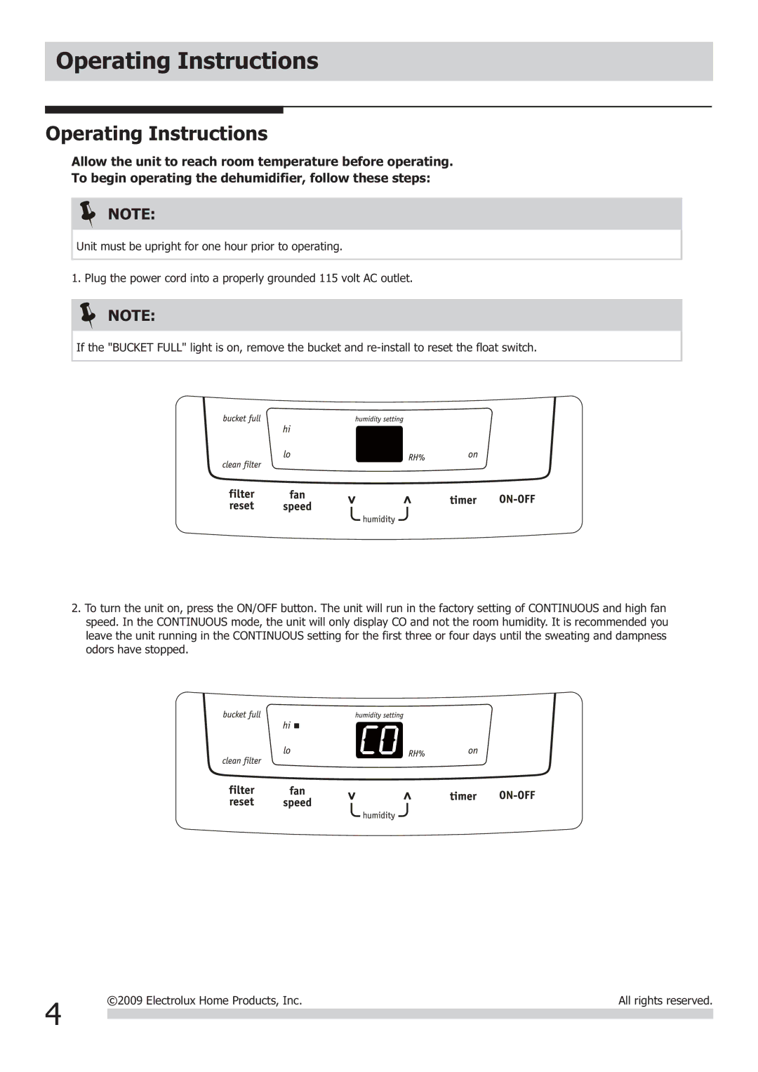 Frigidaire 2020266A0258 important safety instructions Operating Instructions 