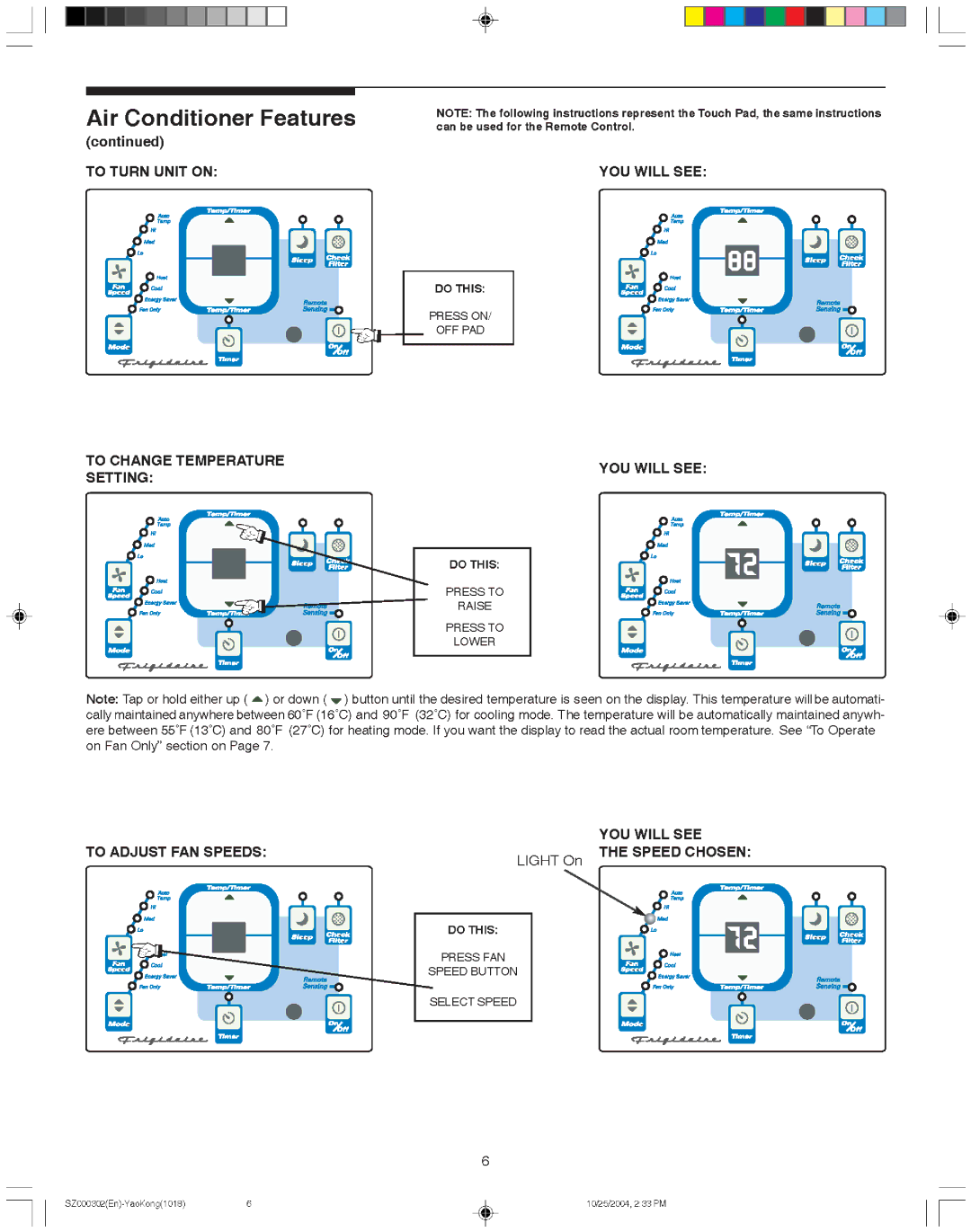 Frigidaire 220218A028 manual 