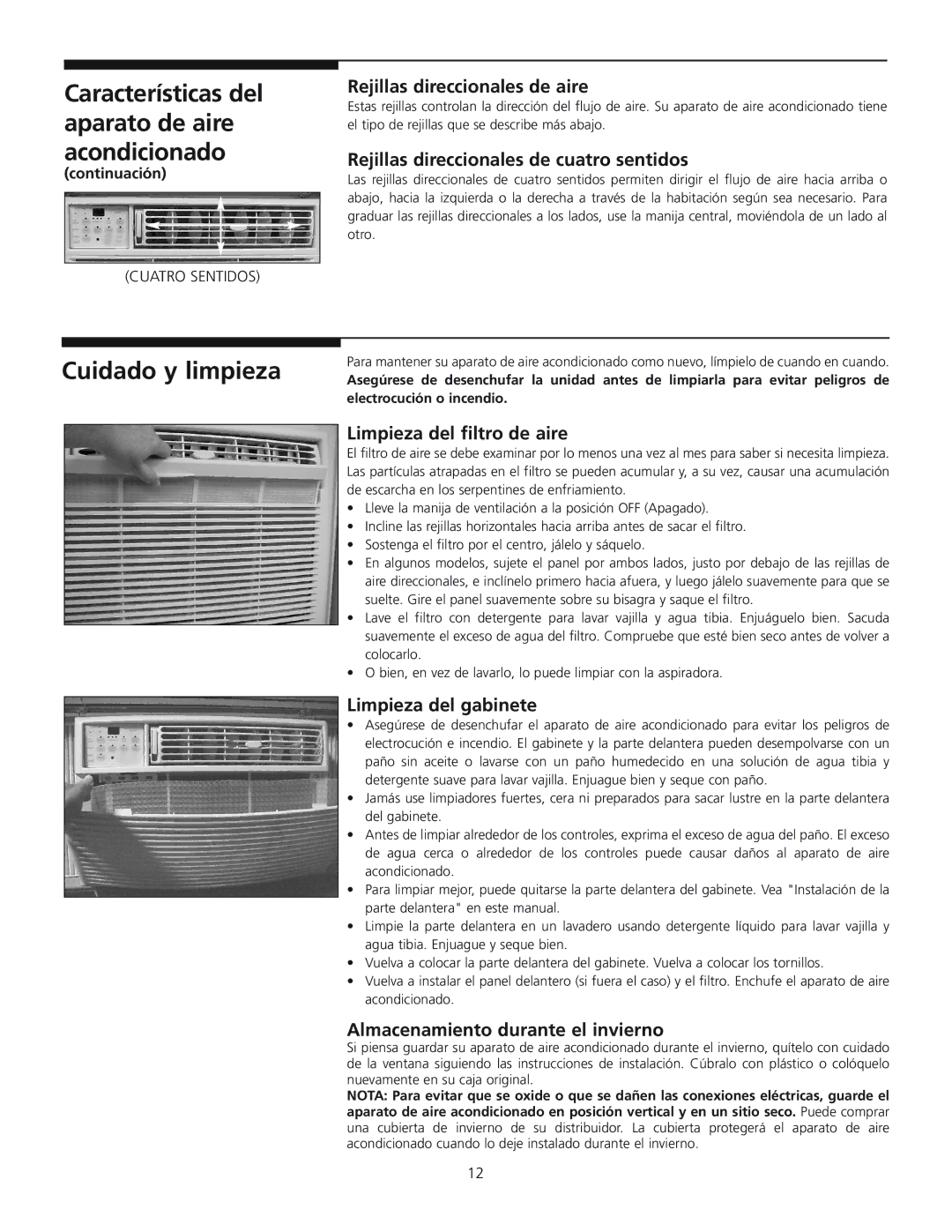 Frigidaire 309000848 manual Cuidado y limpieza 