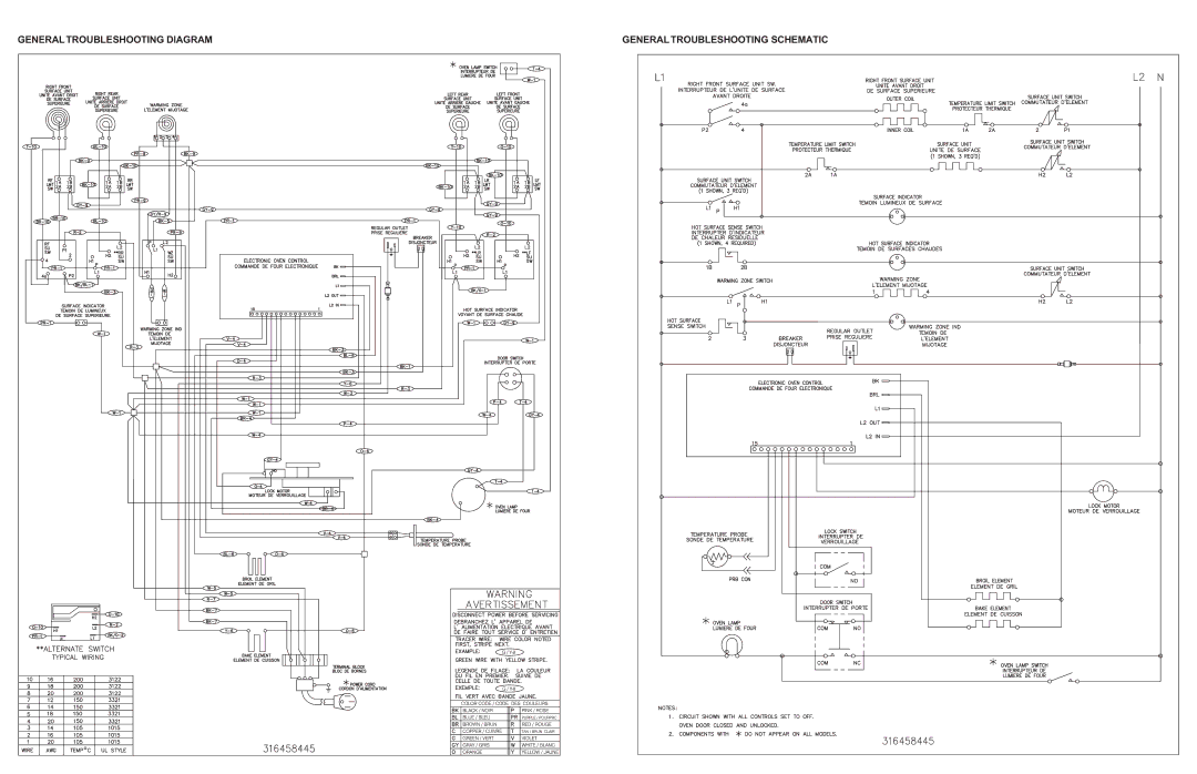 Frigidaire 316458445, ES 305 manual 