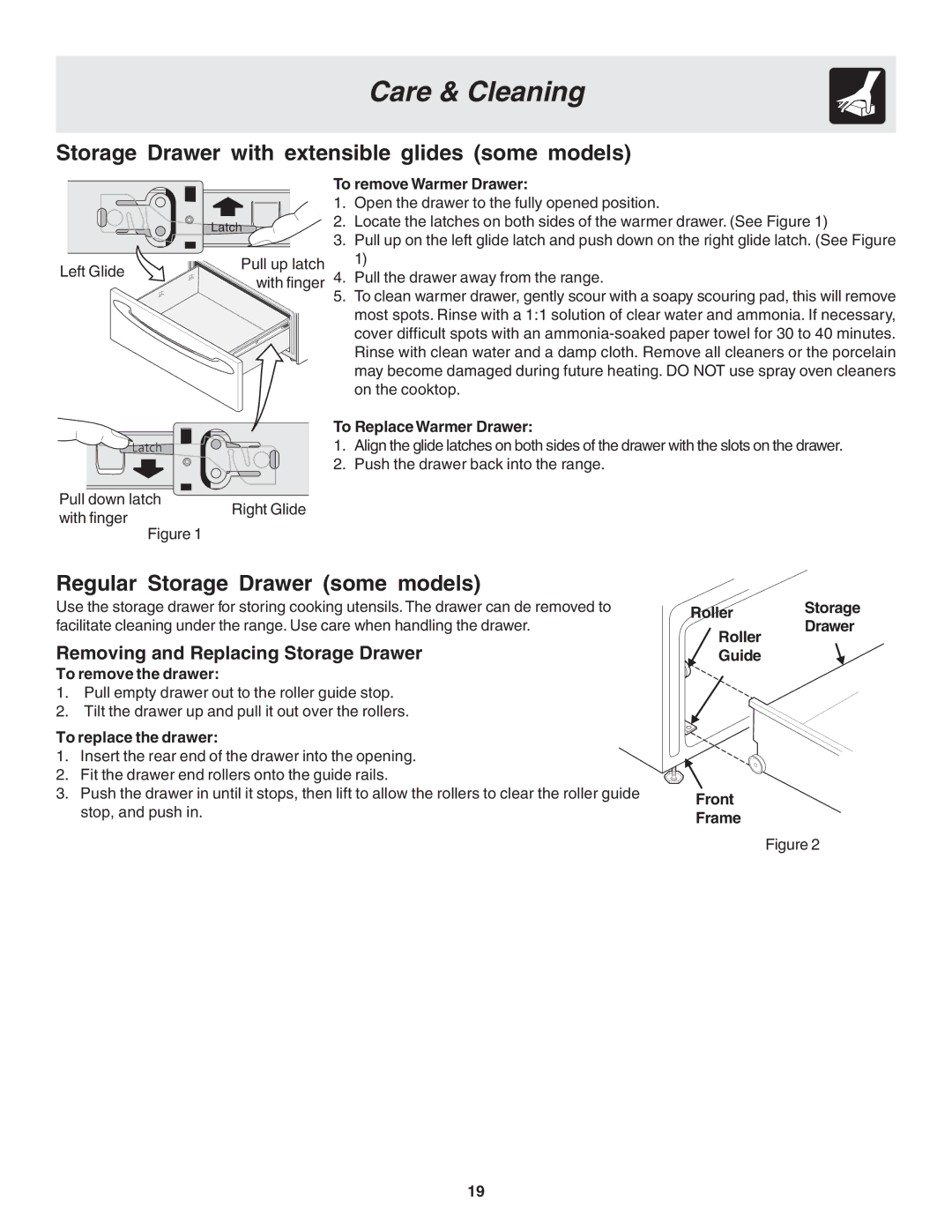 Frigidaire 318200439 Storage Drawer with extensible glides some models, Regular Storage Drawer some models 