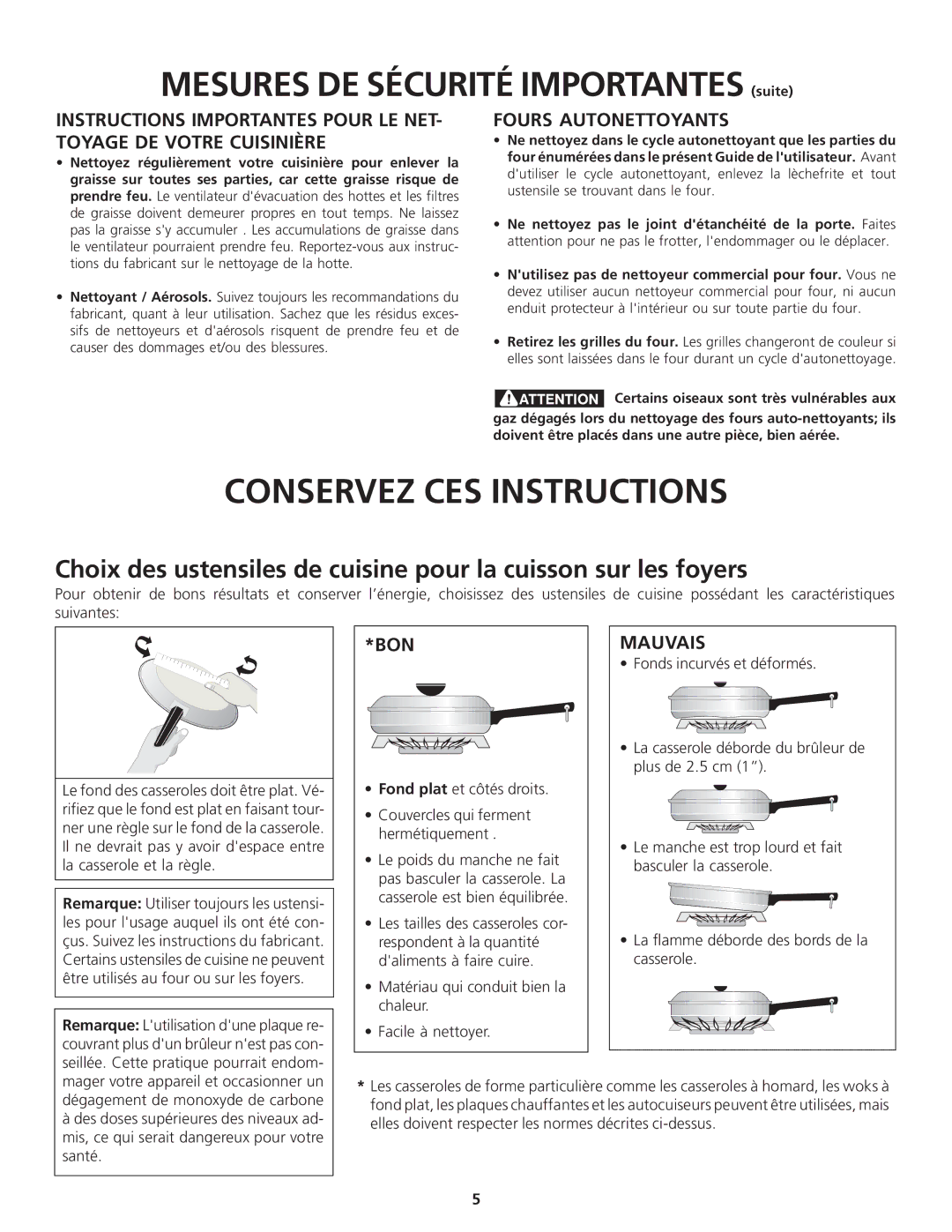 Frigidaire 318200869 manual Conservez CES Instructions 