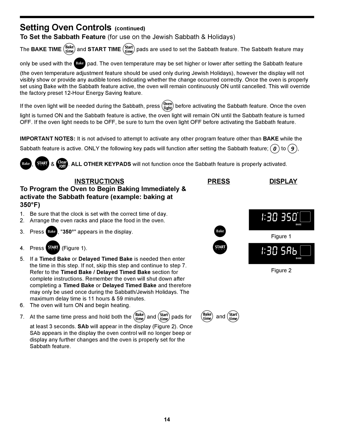 Frigidaire 318204125 manual Baketime and Starttime 