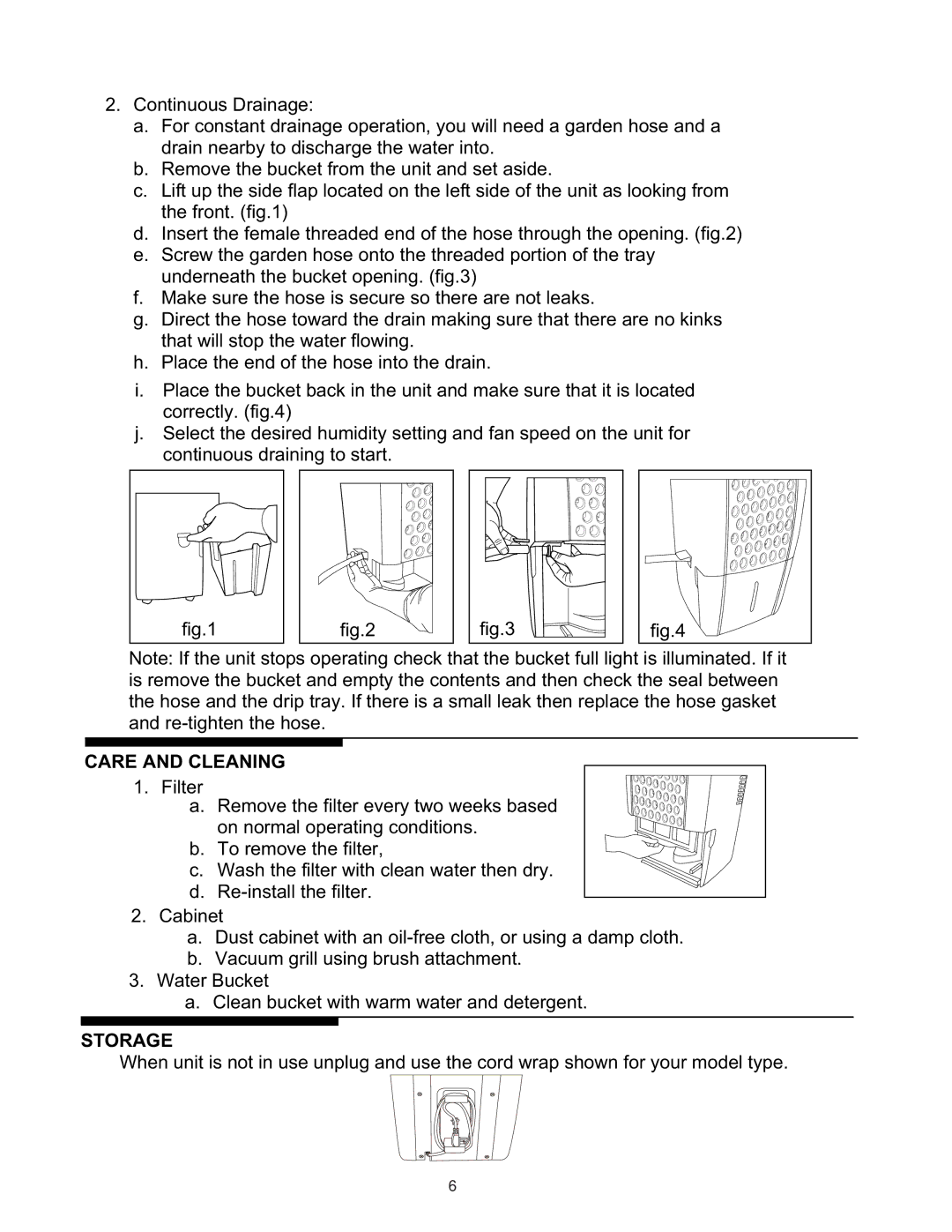 Frigidaire 66166045 warranty Storage 