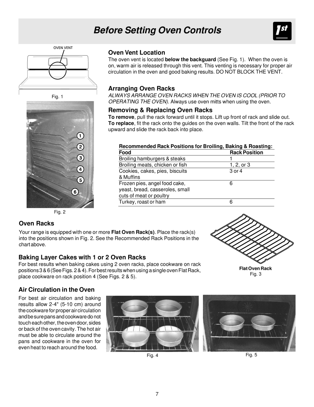 Frigidaire ES300 manual Before Setting Oven Controls 