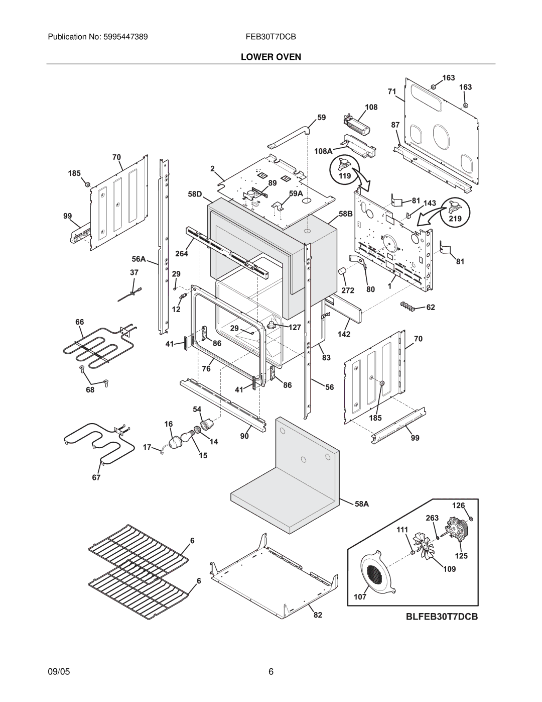 Frigidaire FEB30T7D installation instructions Lower Oven 