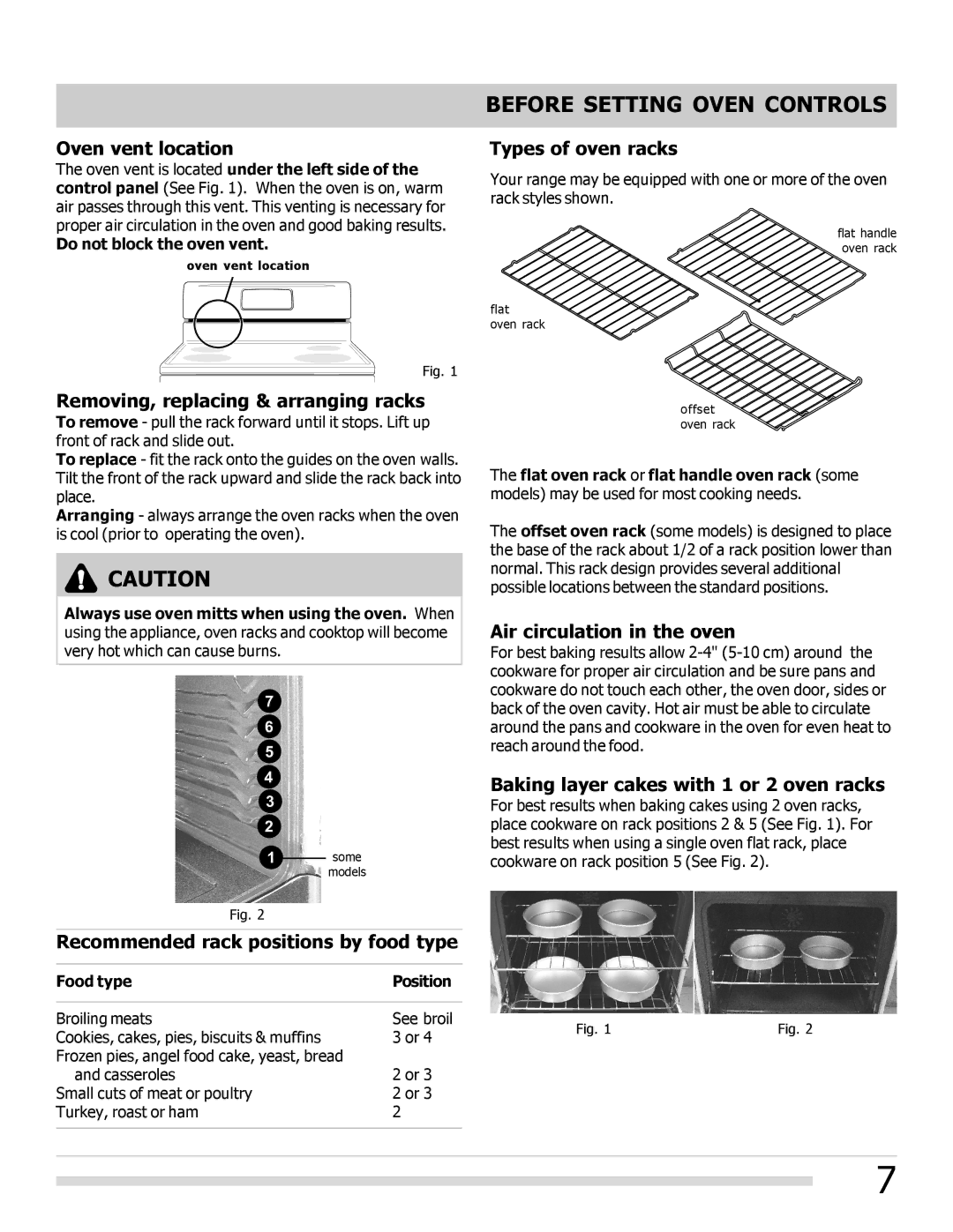 Frigidaire FFEF3018LM, FFEF3017LB, FFEF3017LS, FFEF3018LW, FFEF3018LQ, FFEF3017LW, FFEF3048LS manual Before Setting Oven Controls 