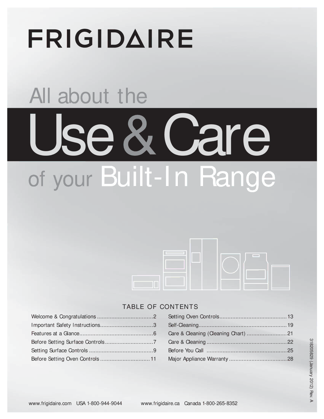 Frigidaire FFES3027LS important safety instructions Use &Care 