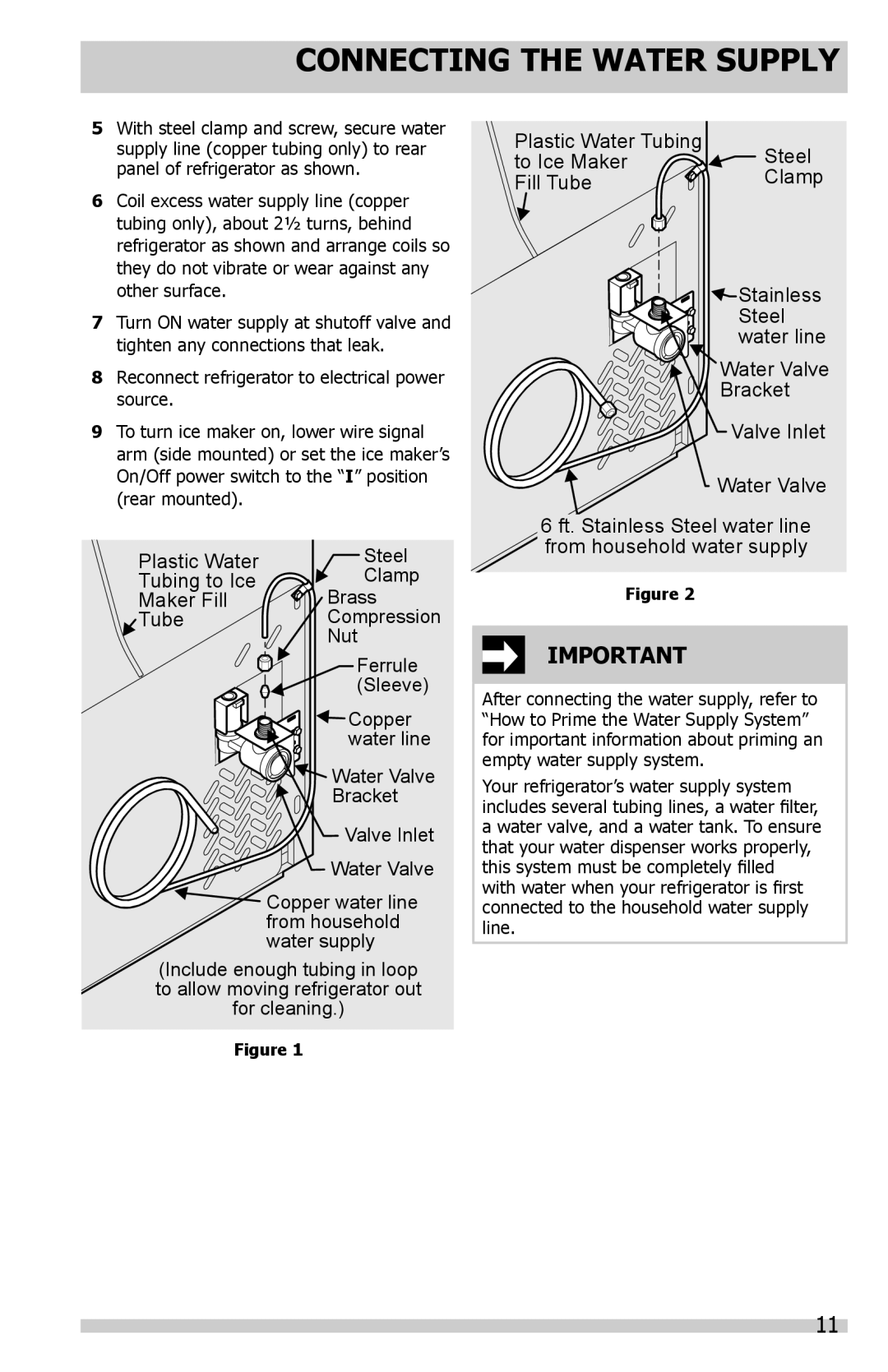 Frigidaire FFSC2323LE, FFSC2323LS, FFSC2323LP important safety instructions Plastic Water 