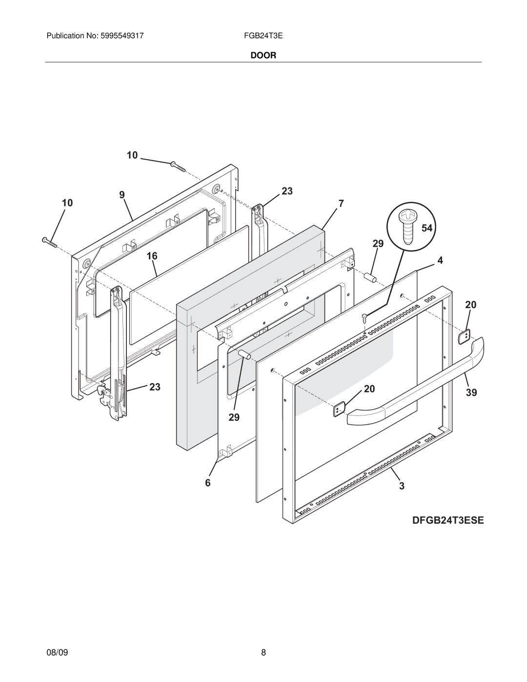 Frigidaire installation instructions DFGB24T3ESE 