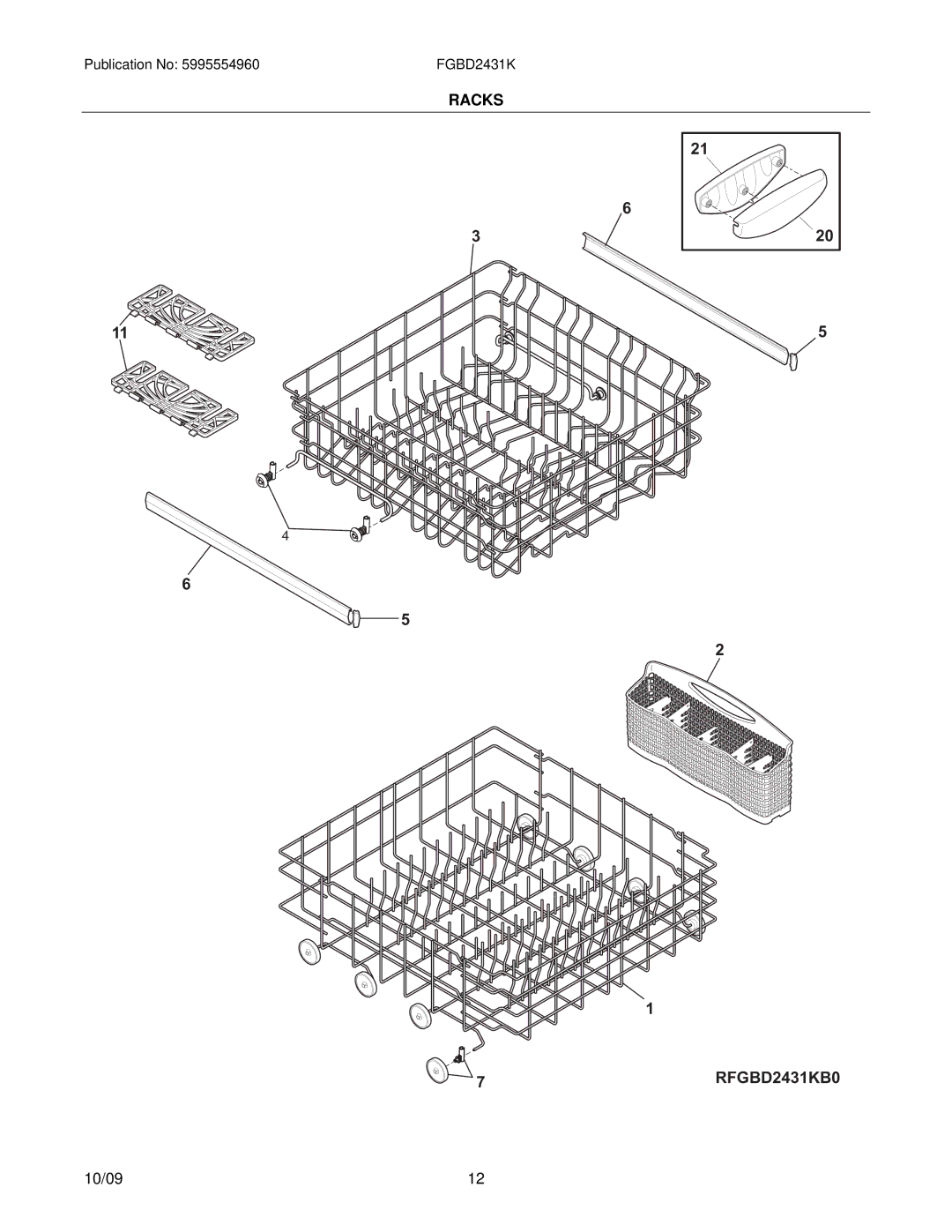 Frigidaire FGBD2431KB1 installation instructions 7RFGBD2431KB0 