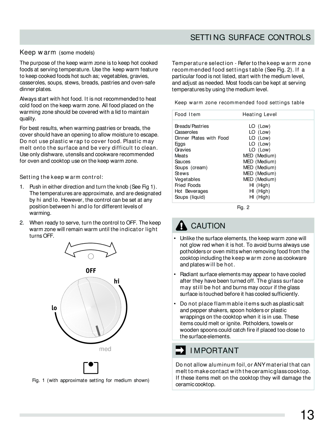 Frigidaire FGEF3030PF important safety instructions Med 