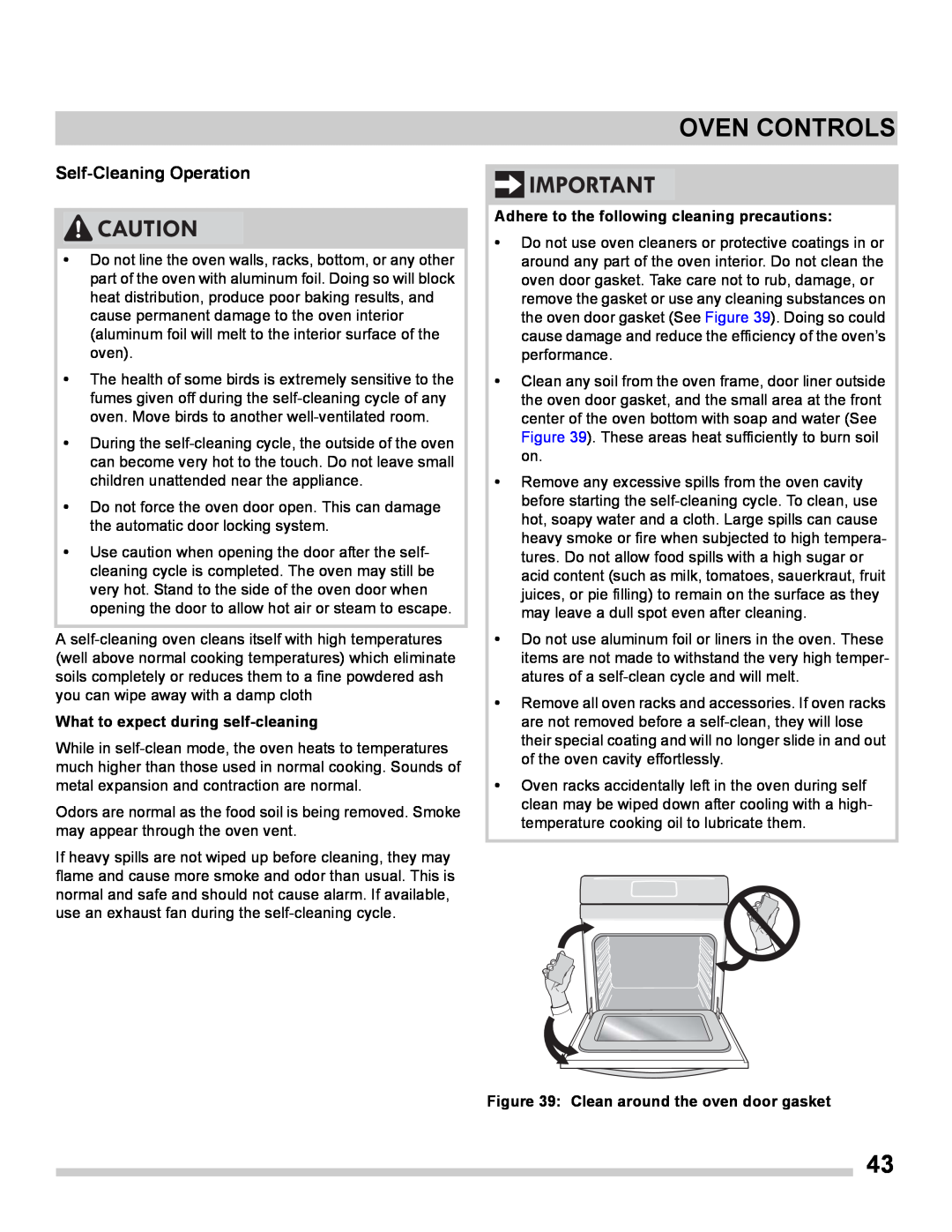 Frigidaire FGES3065PF manual Self-Cleaning Operation, Oven Controls, What to expect during self-cleaning 