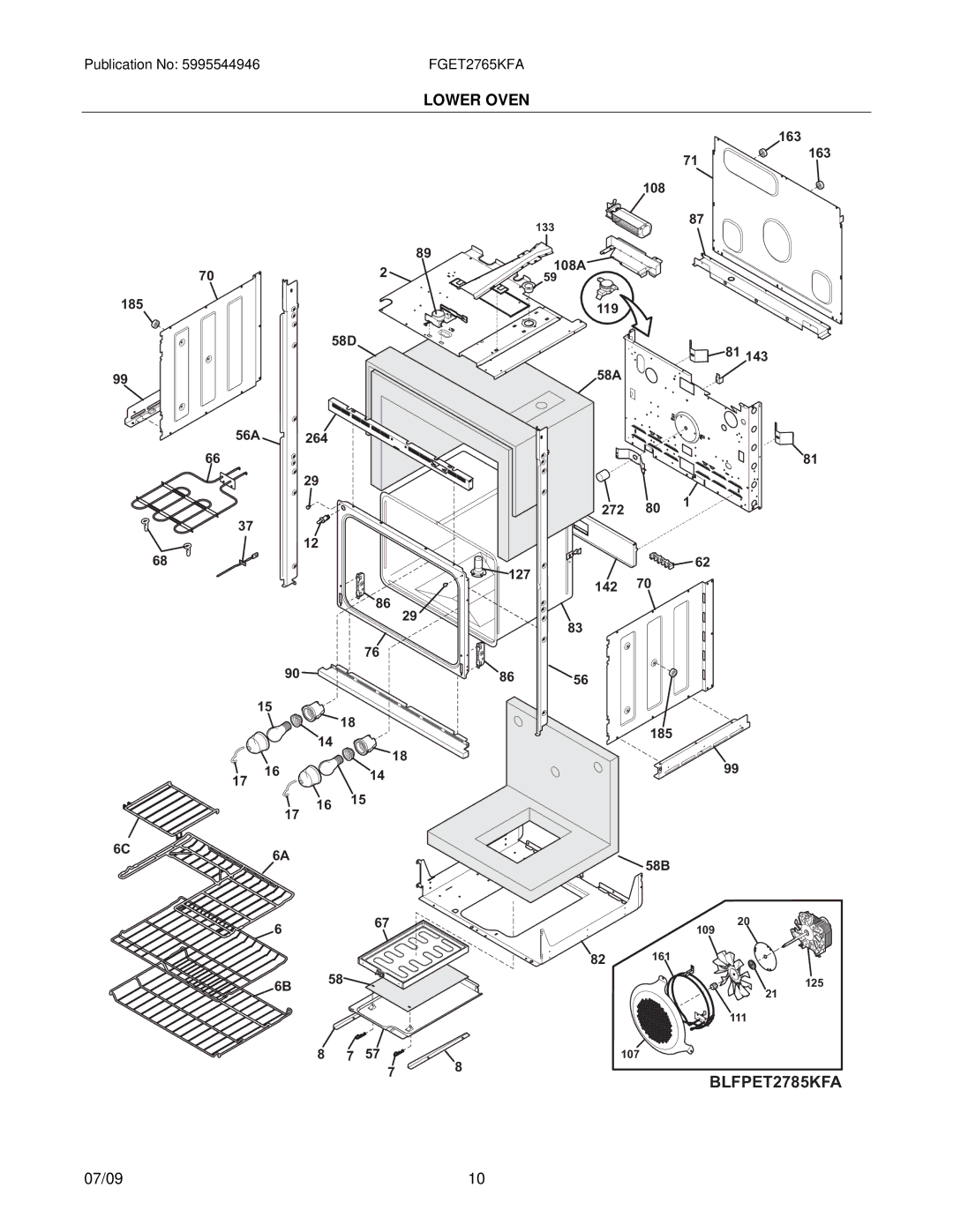 Frigidaire FGET2765KFA installation instructions BLFPET2785KFA 