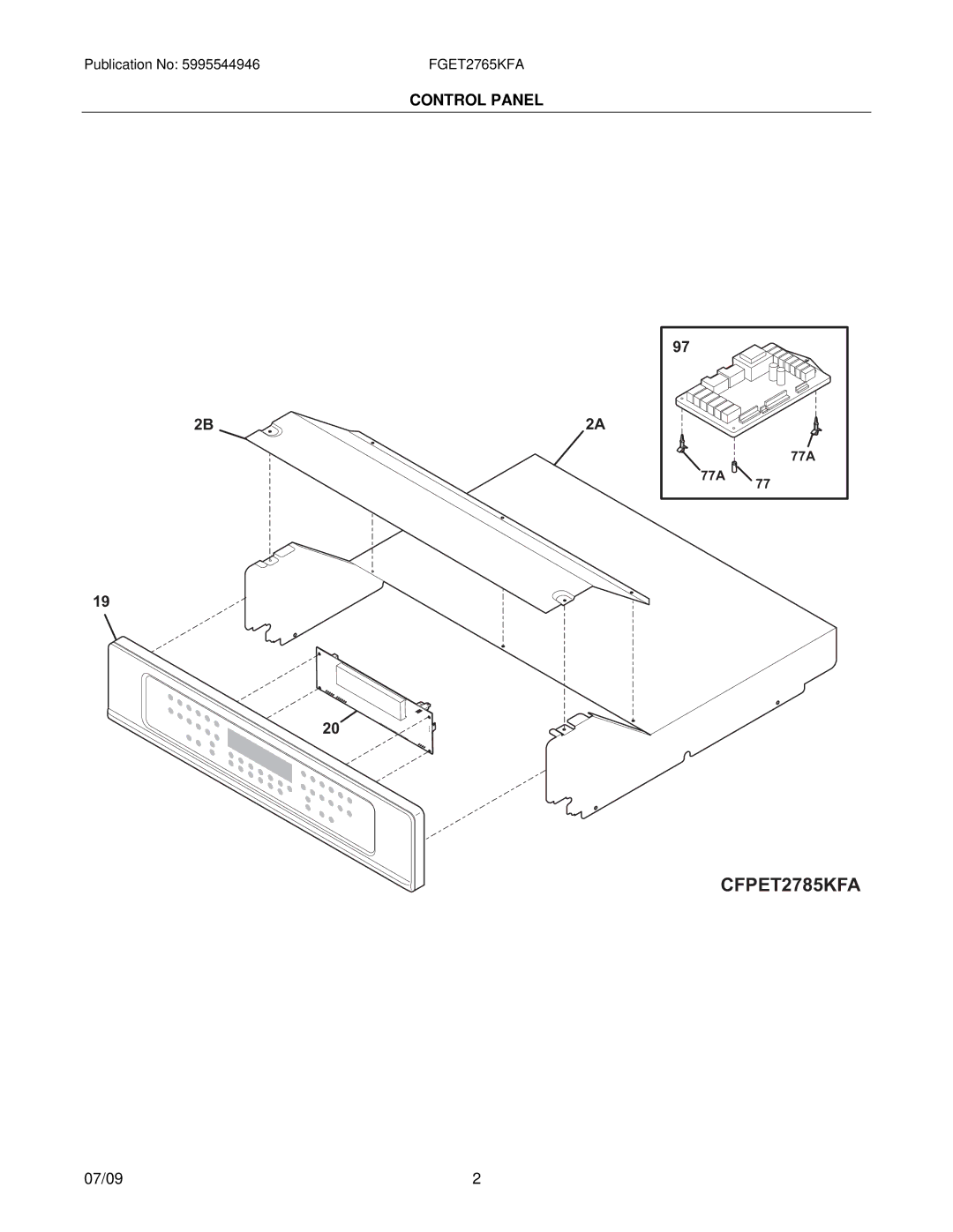 Frigidaire FGET2765KFA installation instructions CFPET2785KFA 