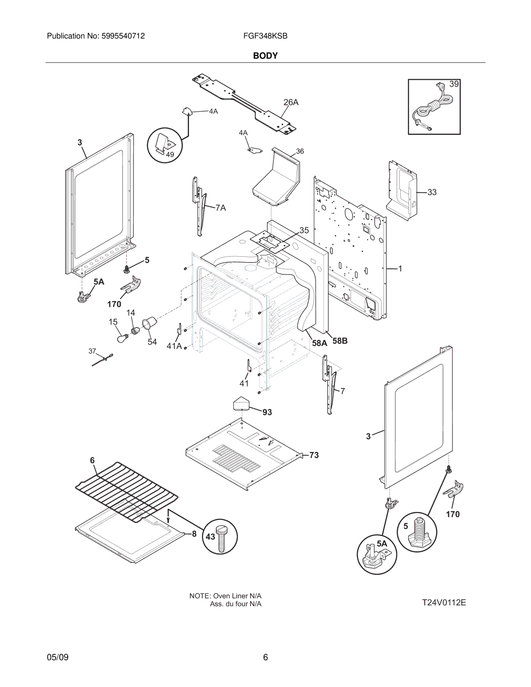 Frigidaire FGF348KSB installation instructions T24V0112E 