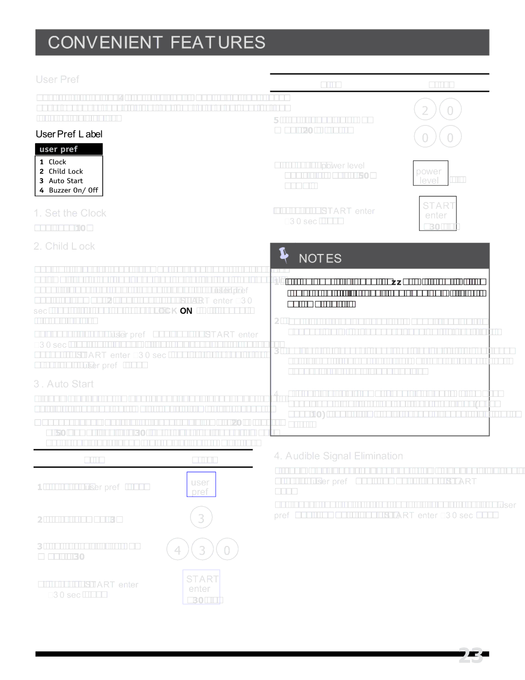 Frigidaire FGMV153CLW, FGMV153CLB, FGMV154CLF important safety instructions Convenient Features 