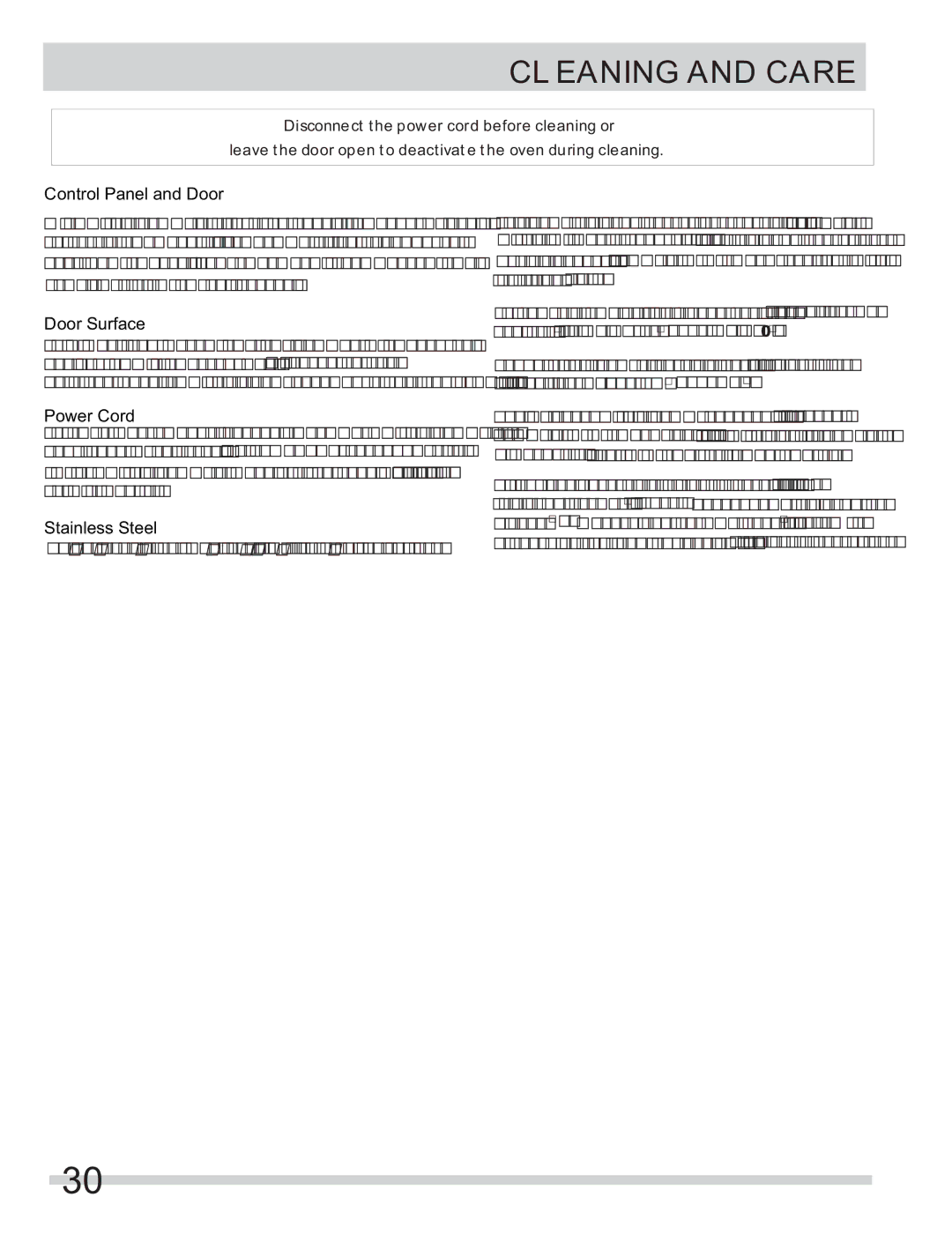 Frigidaire FGMV153CLB, FGMV154CLF, FGMV153CLW important safety instructions Control Panel and Door 