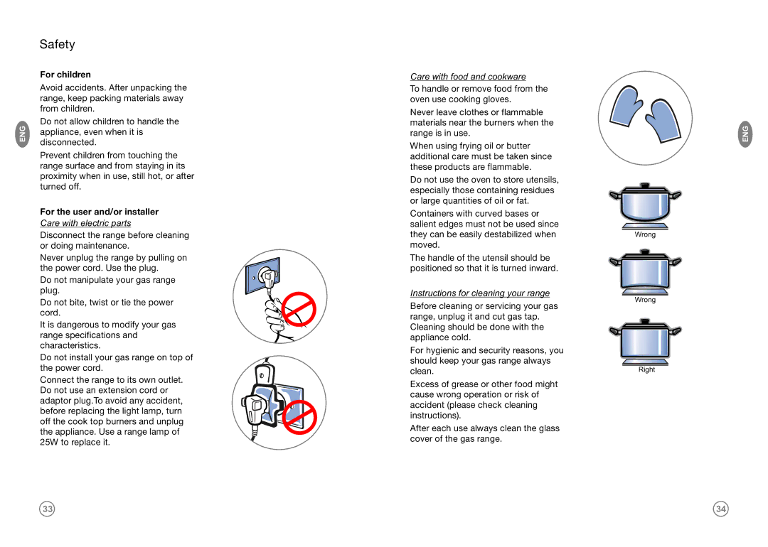 Frigidaire FKGF24MEI, FKGF20MEI(W,Q,G), FKGF249MPI, FKGF209MMI manual Safety, For children, For the user and/or installer 