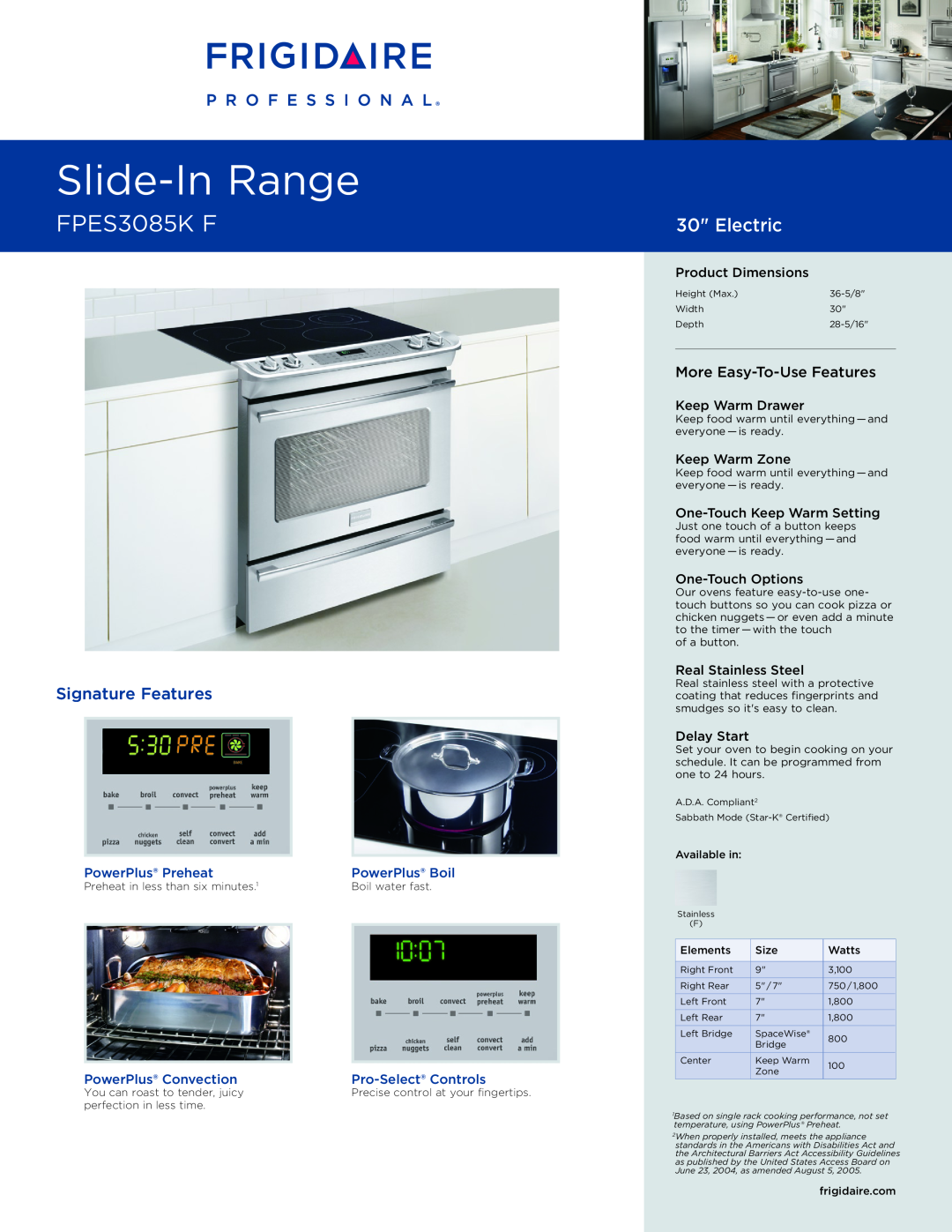 Frigidaire FGES3065KB important safety instructions Ta B L E O F C O N T E N T S, Use &Care, of your Built-In Range 
