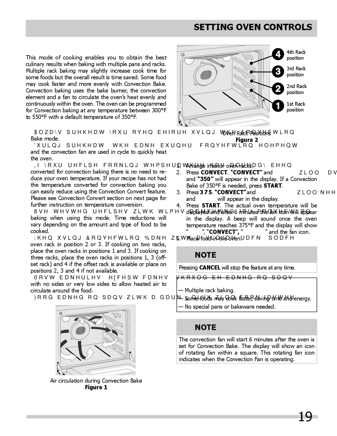 Frigidaire FGGS3045KF, FPGS3085KF, FGGS3065KF Setting Convection Bake, Convection Baking Tips, Beneﬁts of Convection Bake 