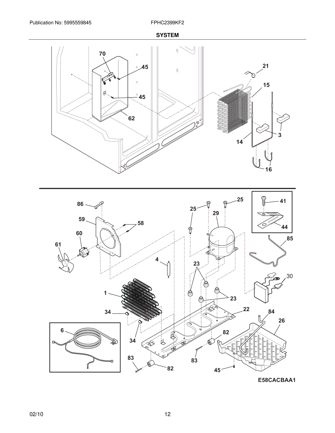 Frigidaire FPHC2339K manual E58CACBAA1 