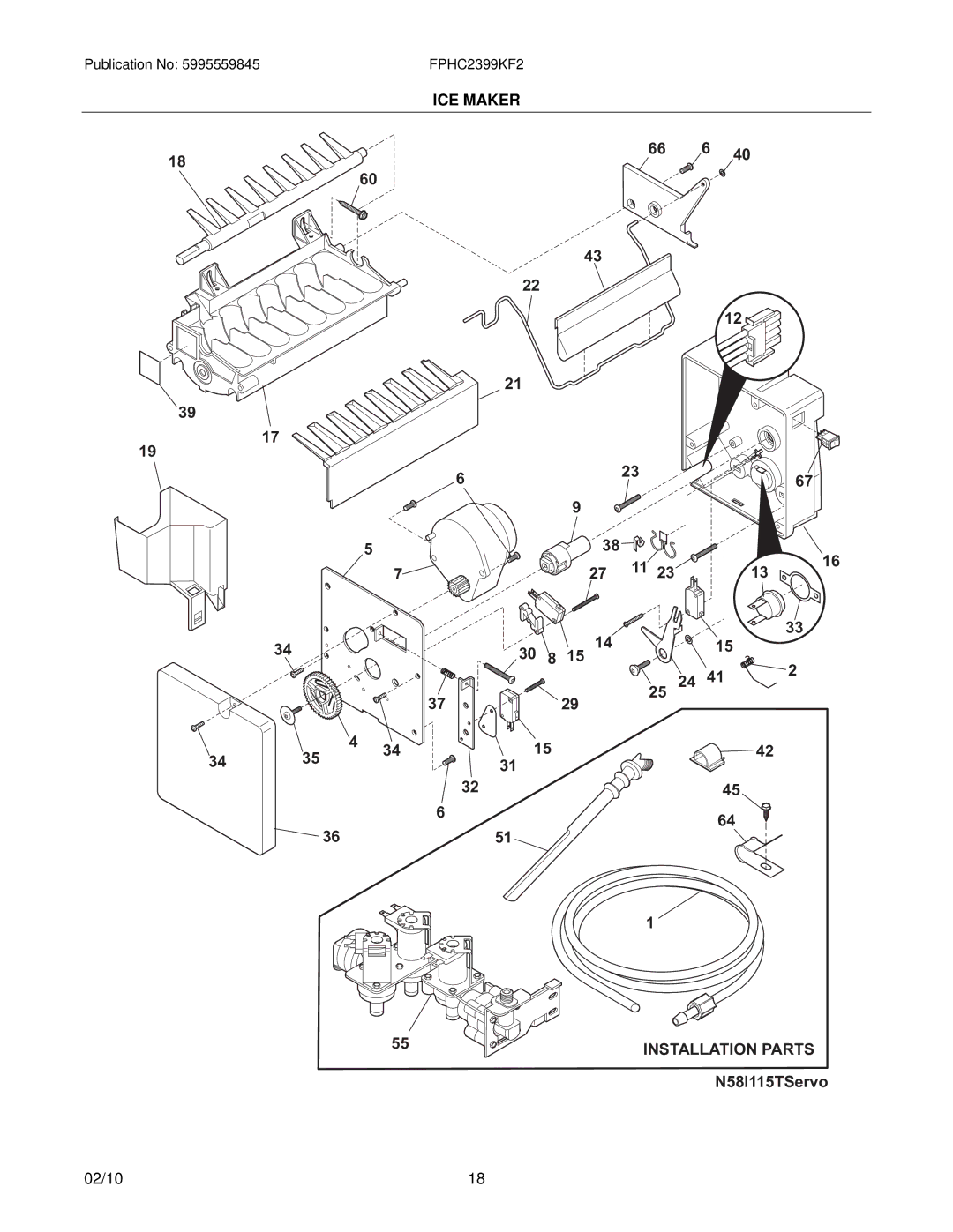 Frigidaire FPHC2339K manual Installation Parts 