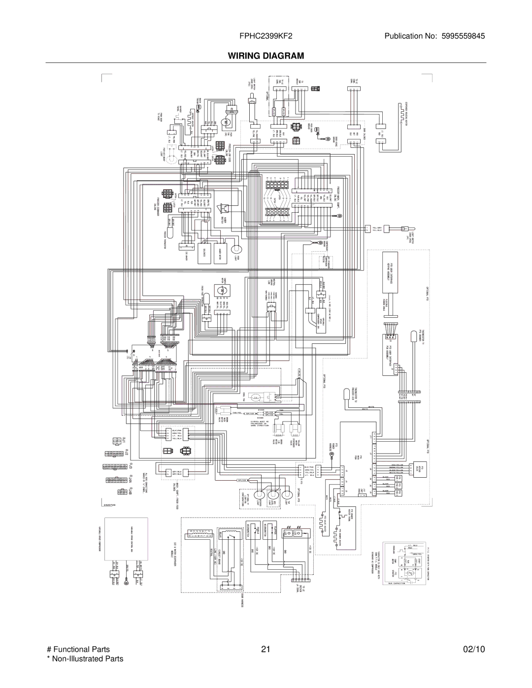 Frigidaire FPHC2339K manual Wiring Diagram 