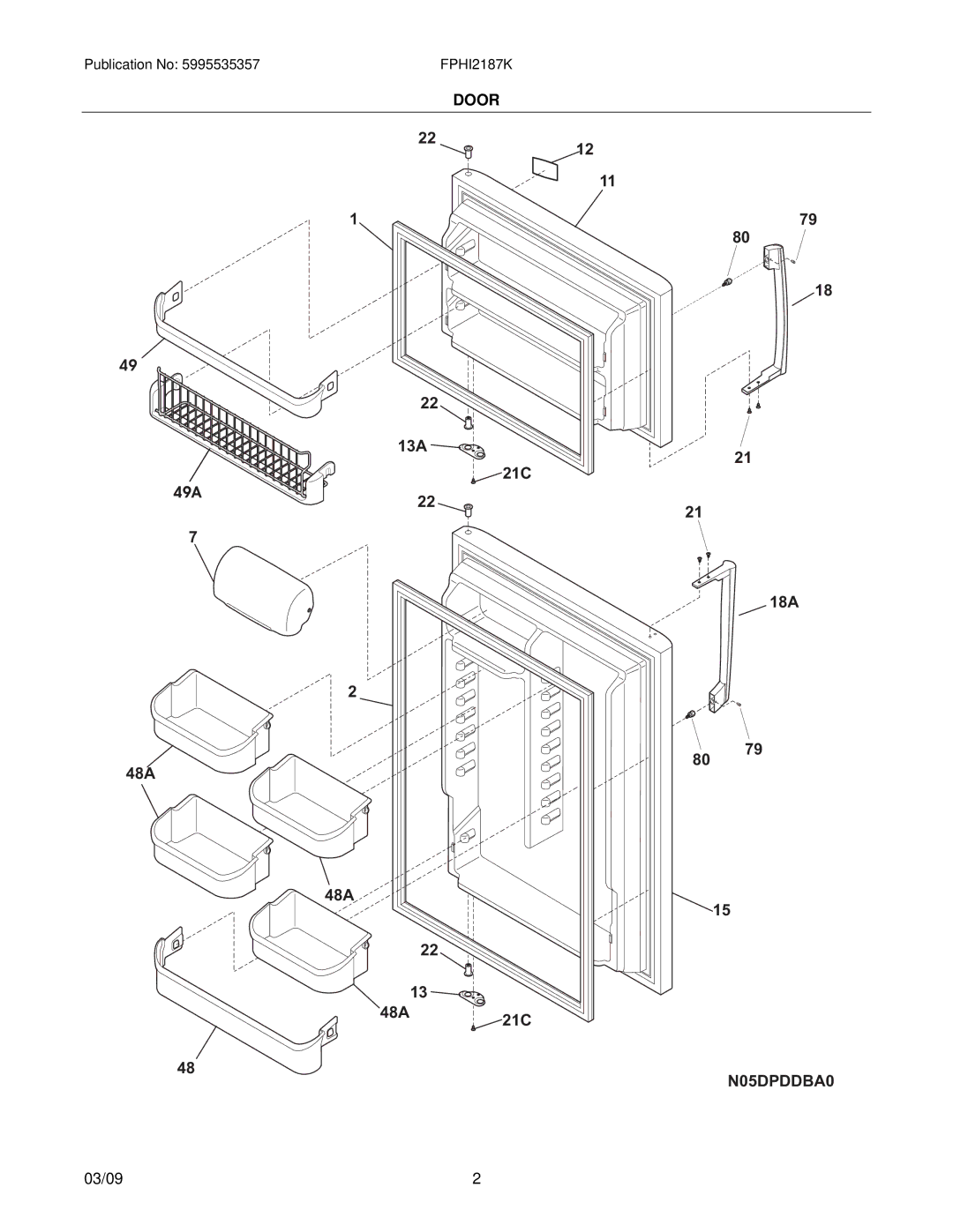 Frigidaire FPHI2187K installation instructions N05DPDDBA0 