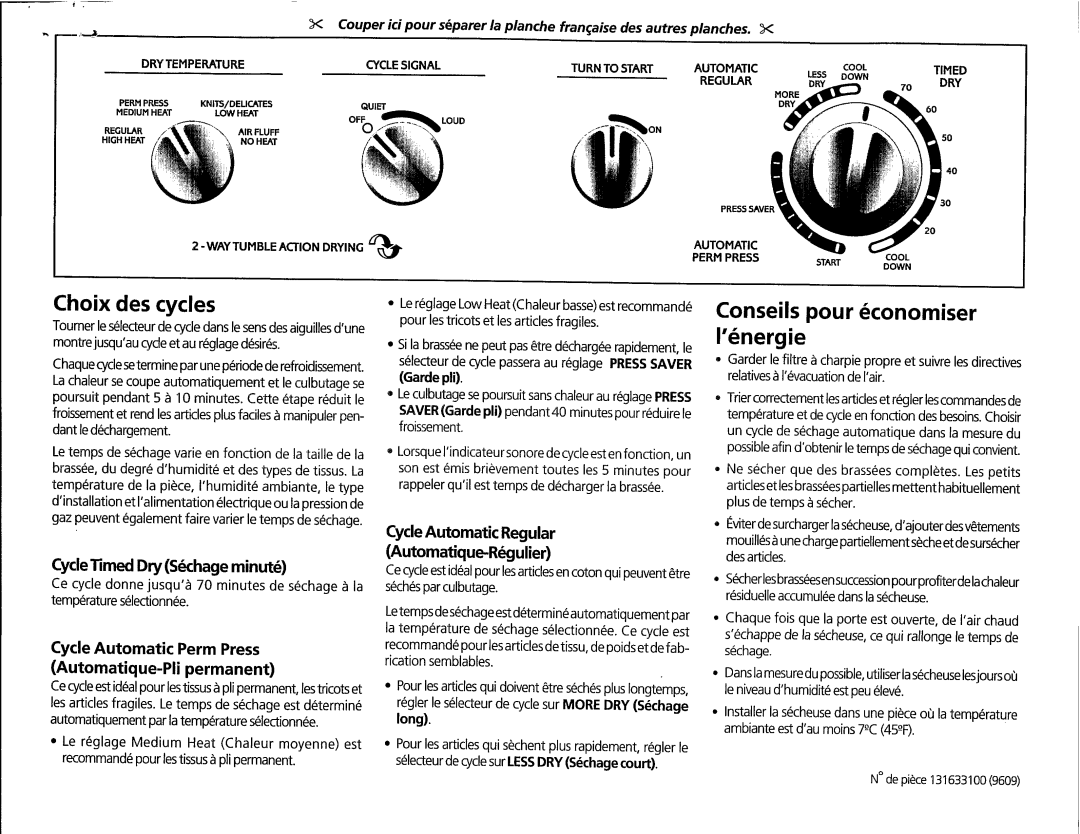 Frigidaire FSEC/FSGC747GE manual 