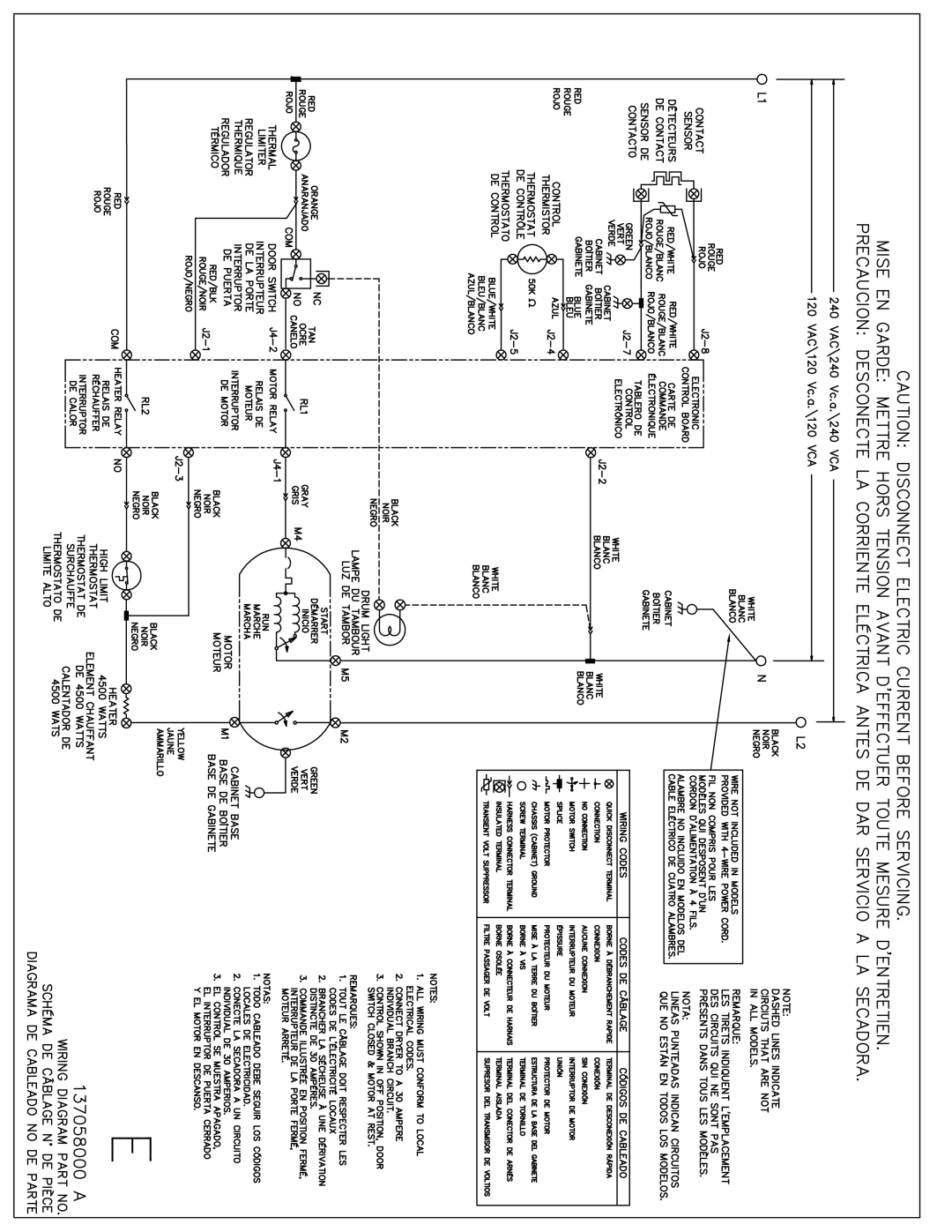 Frigidaire 137058000A 0808, GLGQ2152EE manual 