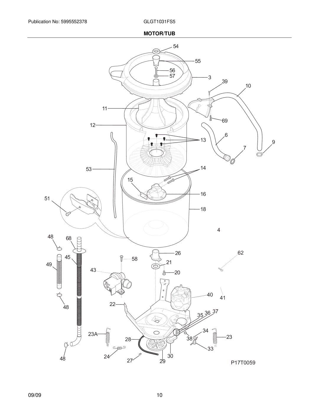 Frigidaire GLGT1031F installation instructions 23A P17T0059 