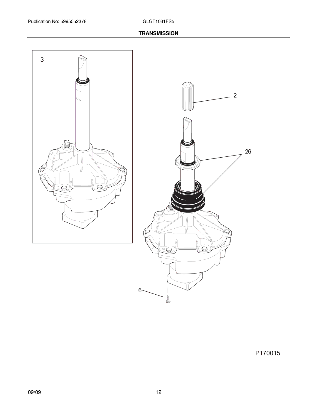 Frigidaire GLGT1031F installation instructions P17M0015 