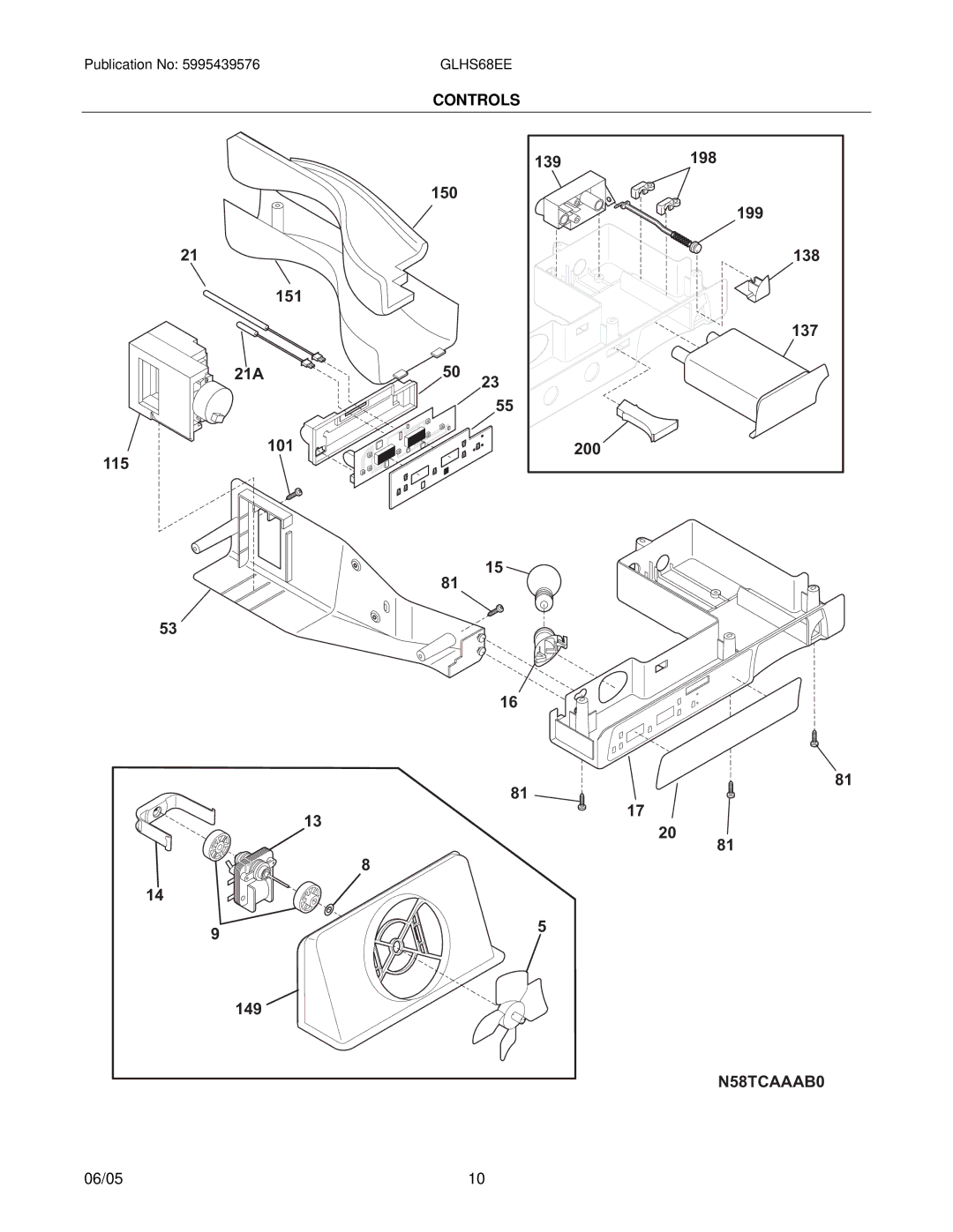 Frigidaire GLHS68EE manual N58TCAAAB0 