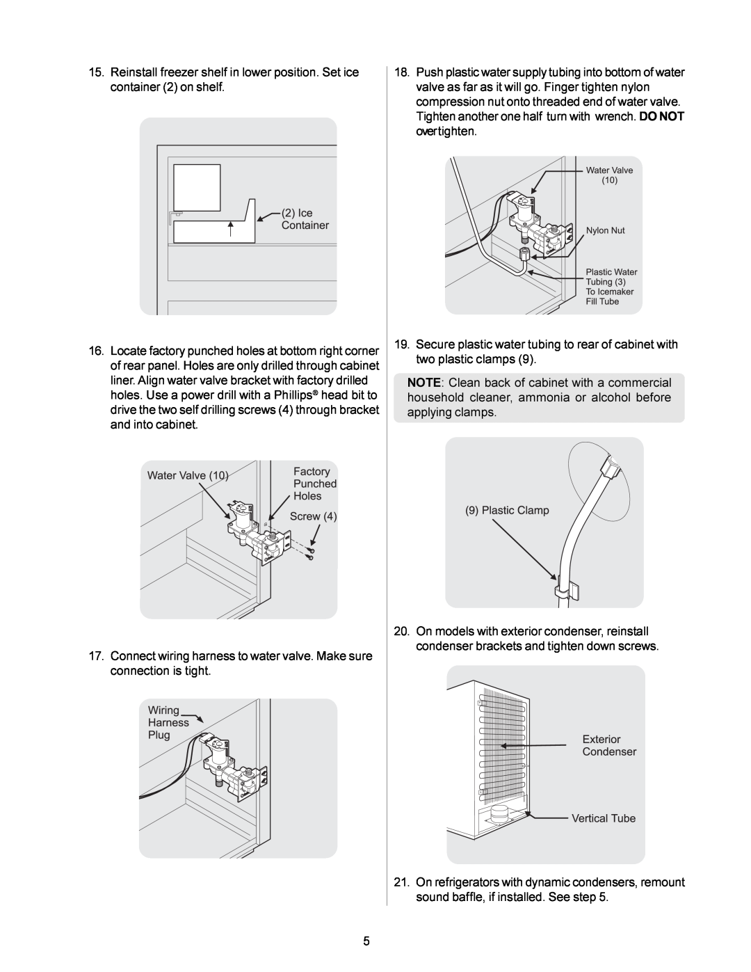 Frigidaire IM115 installation instructions 