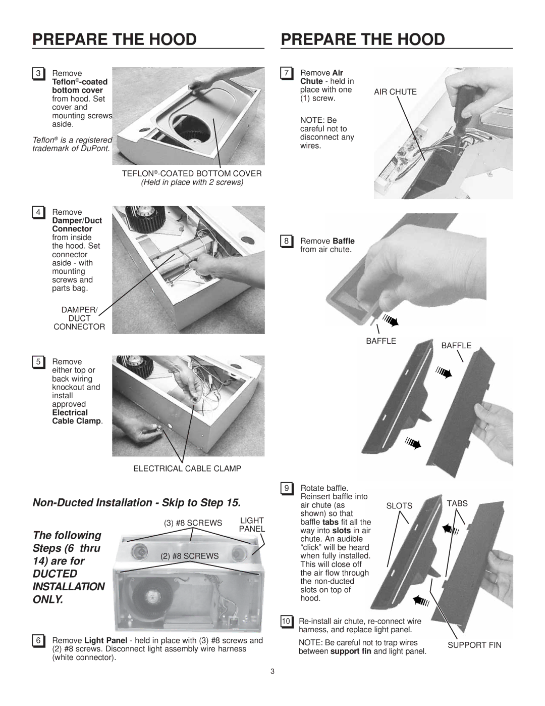 Frigidaire GL36WC4IES, PL30WC4IEC, GL36WC4IEB, GL30WC4IES, GL30WC4IEB manual Damper/Duct, Connector, Electrical Cable Clamp 