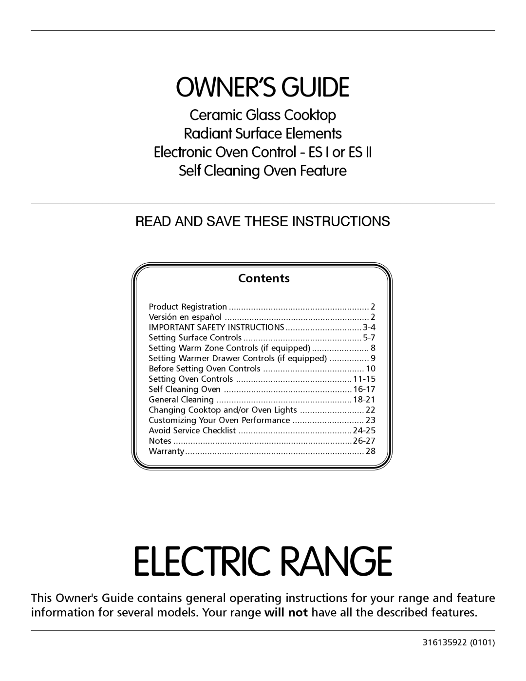 Frigidaire pmn important safety instructions Electric Range 