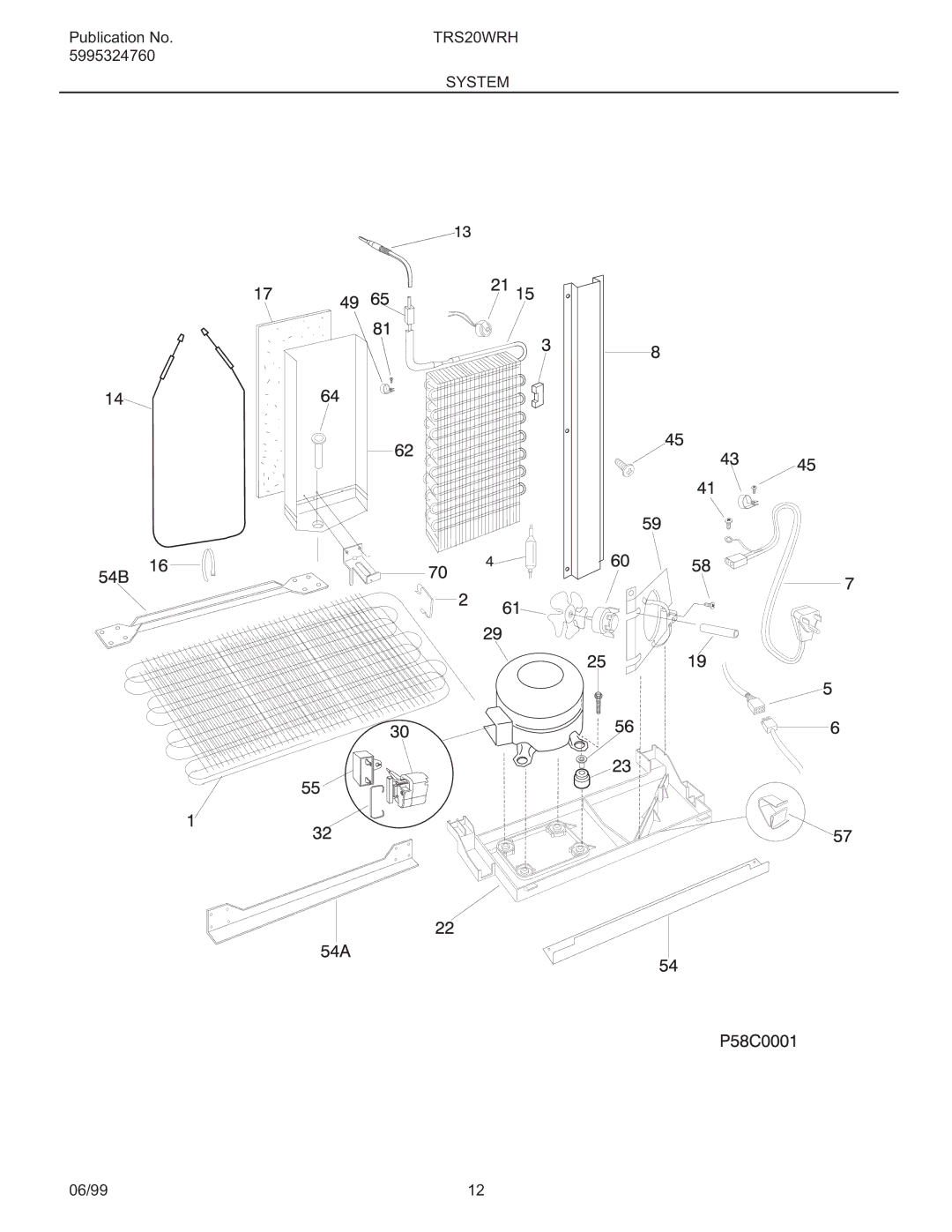 Frigidaire TRS20WRH manual System 