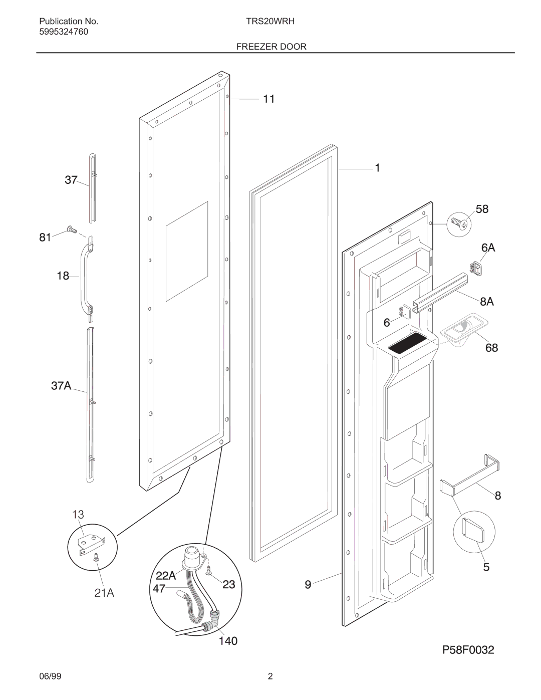 Frigidaire TRS20WRH manual 