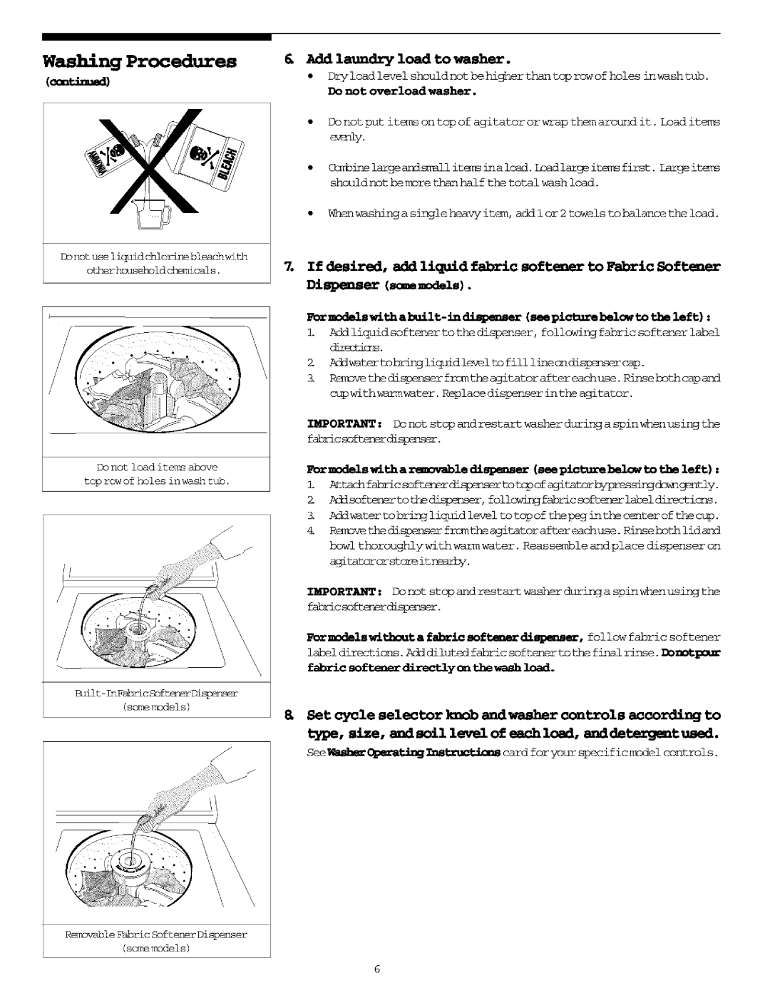 Frigidaire Washer/Dryer manual Add laundry load to washer, Form0delswithabuilt-ind seepicturebelowtothe left 