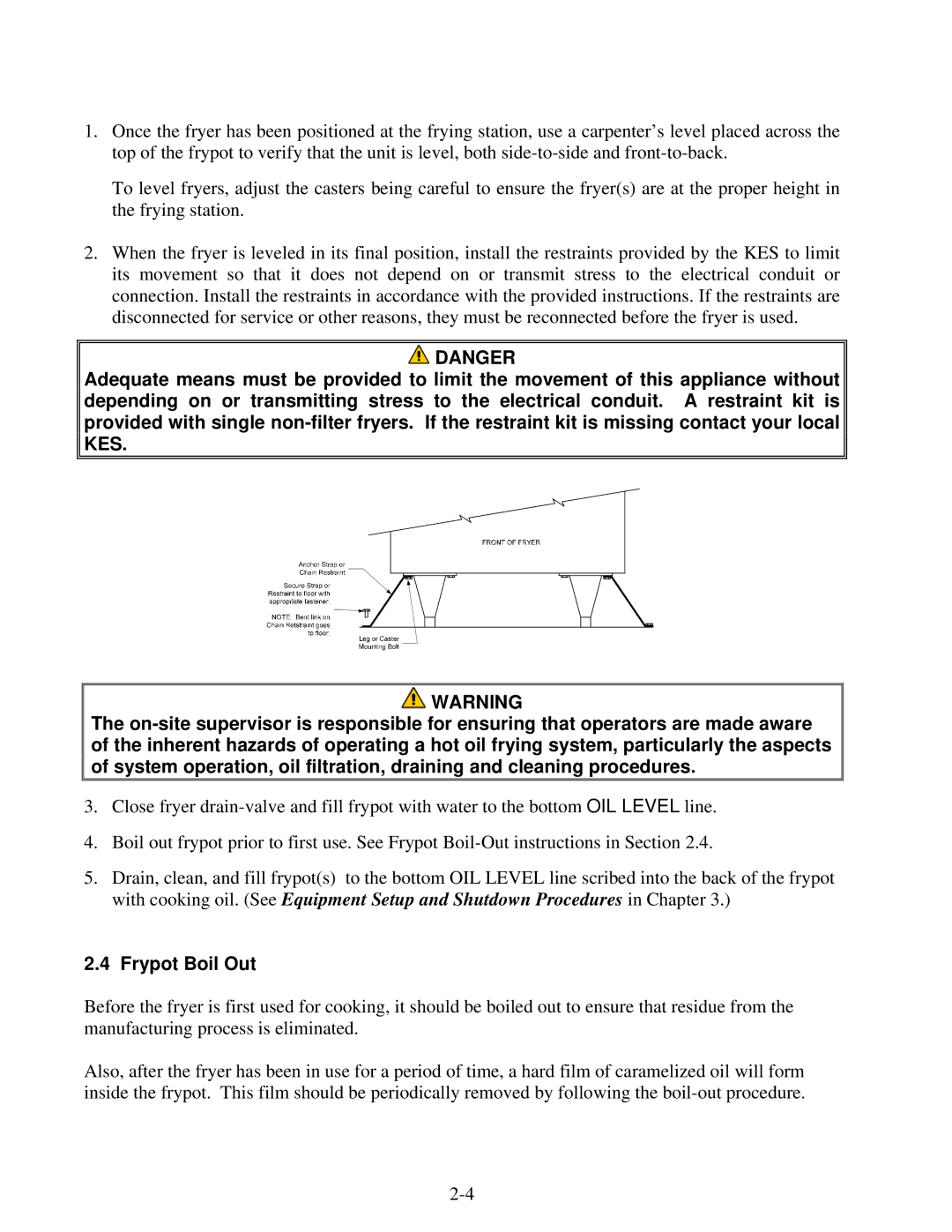 Frymaster 1814E operation manual Frypot Boil Out 