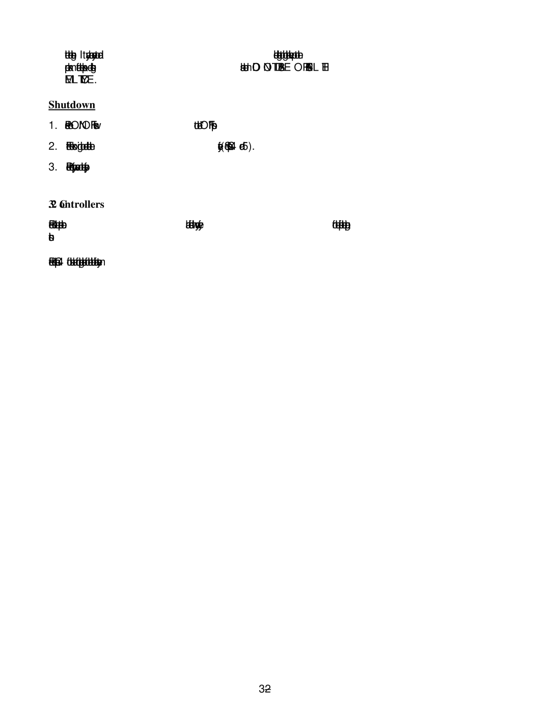 Frymaster 1814E operation manual Shutdown, Controllers 