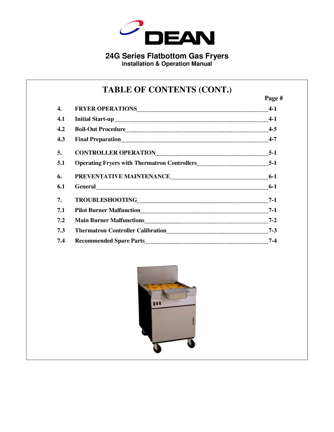 Frymaster 24G Series operation manual Fryer Operations 